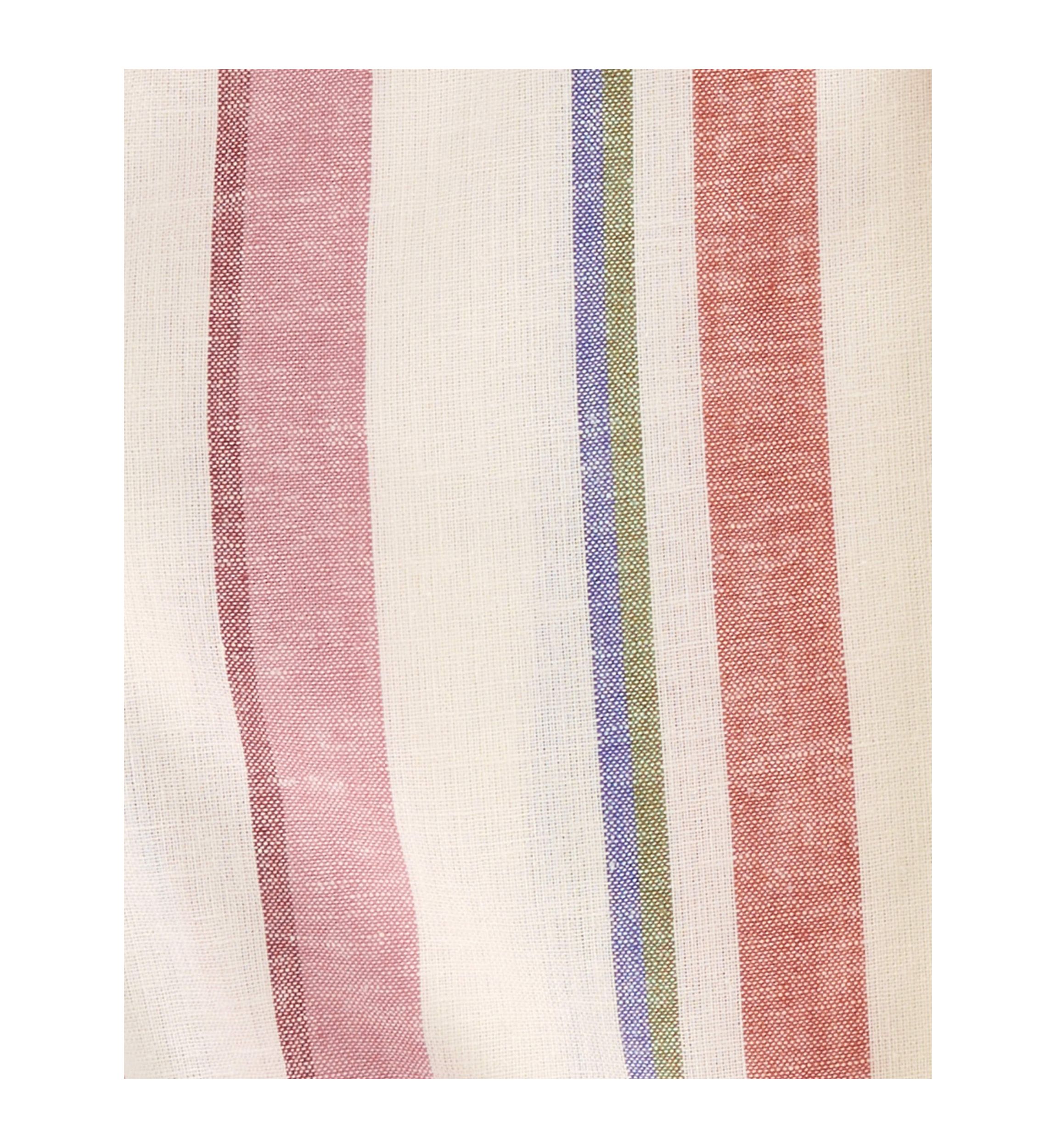 Girls 4-6x Short Sleeve Stripe Linen Top