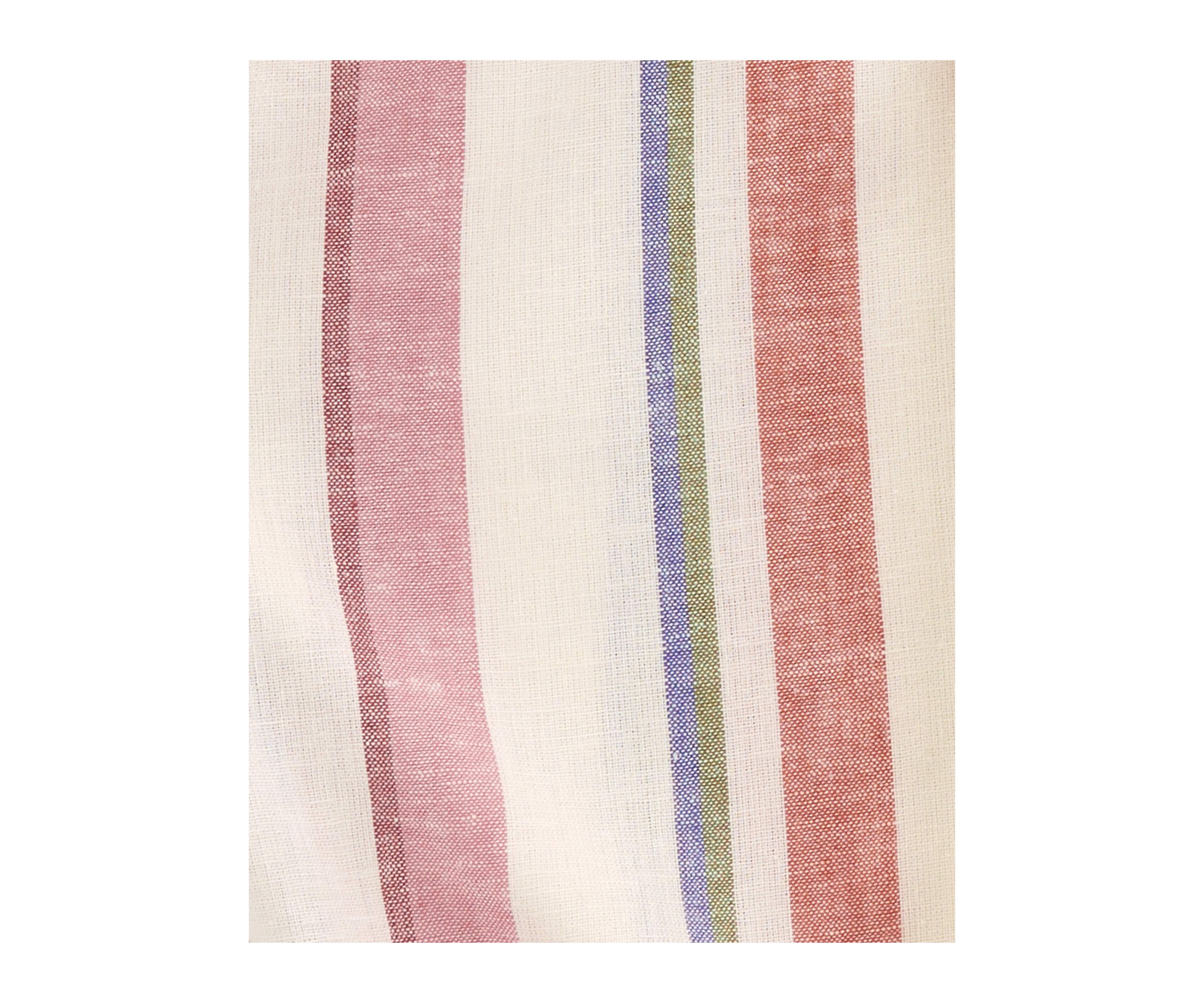 Girls 4-6x Short Sleeve Stripe Linen Top