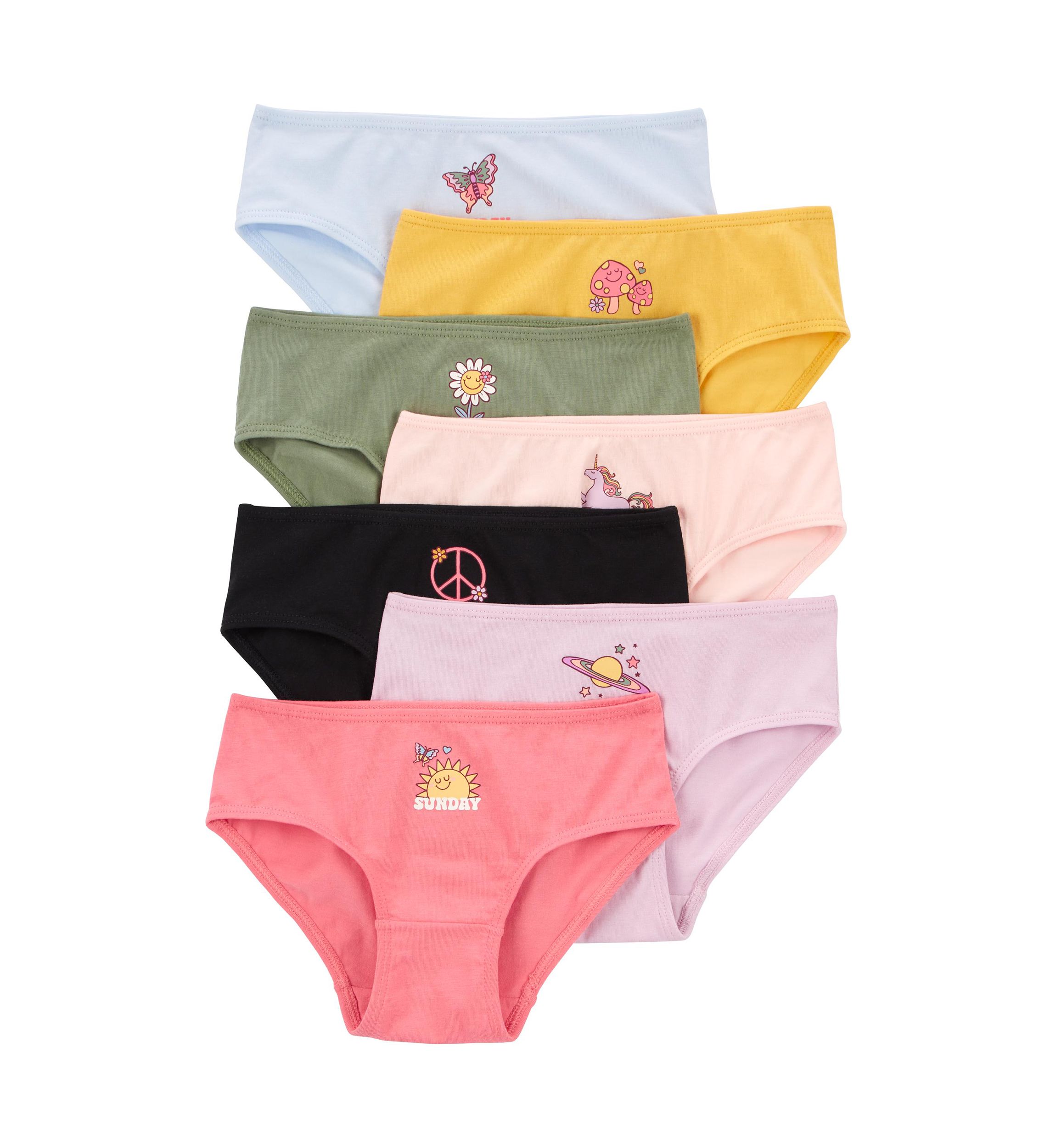Girls 4-6x Days of the Week Underwear - 7 Pack
