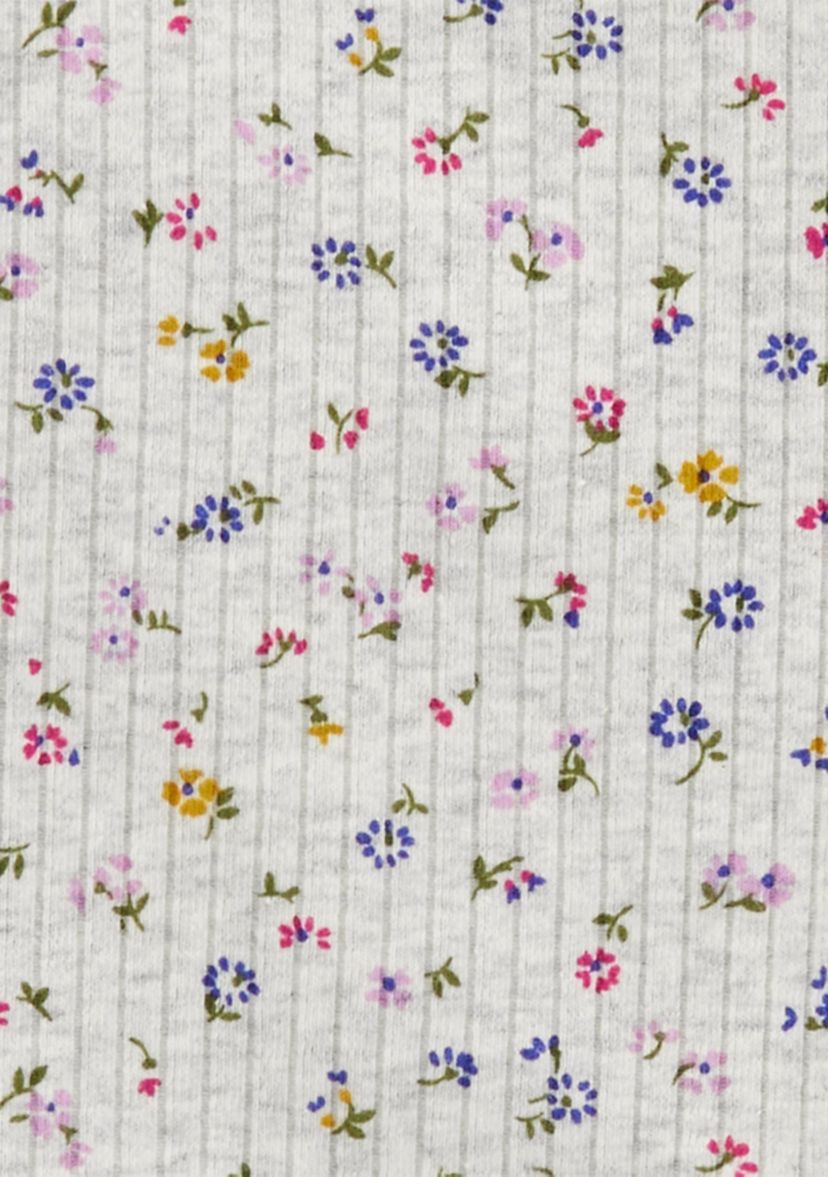 Girls 4-6x Floral Printed Top