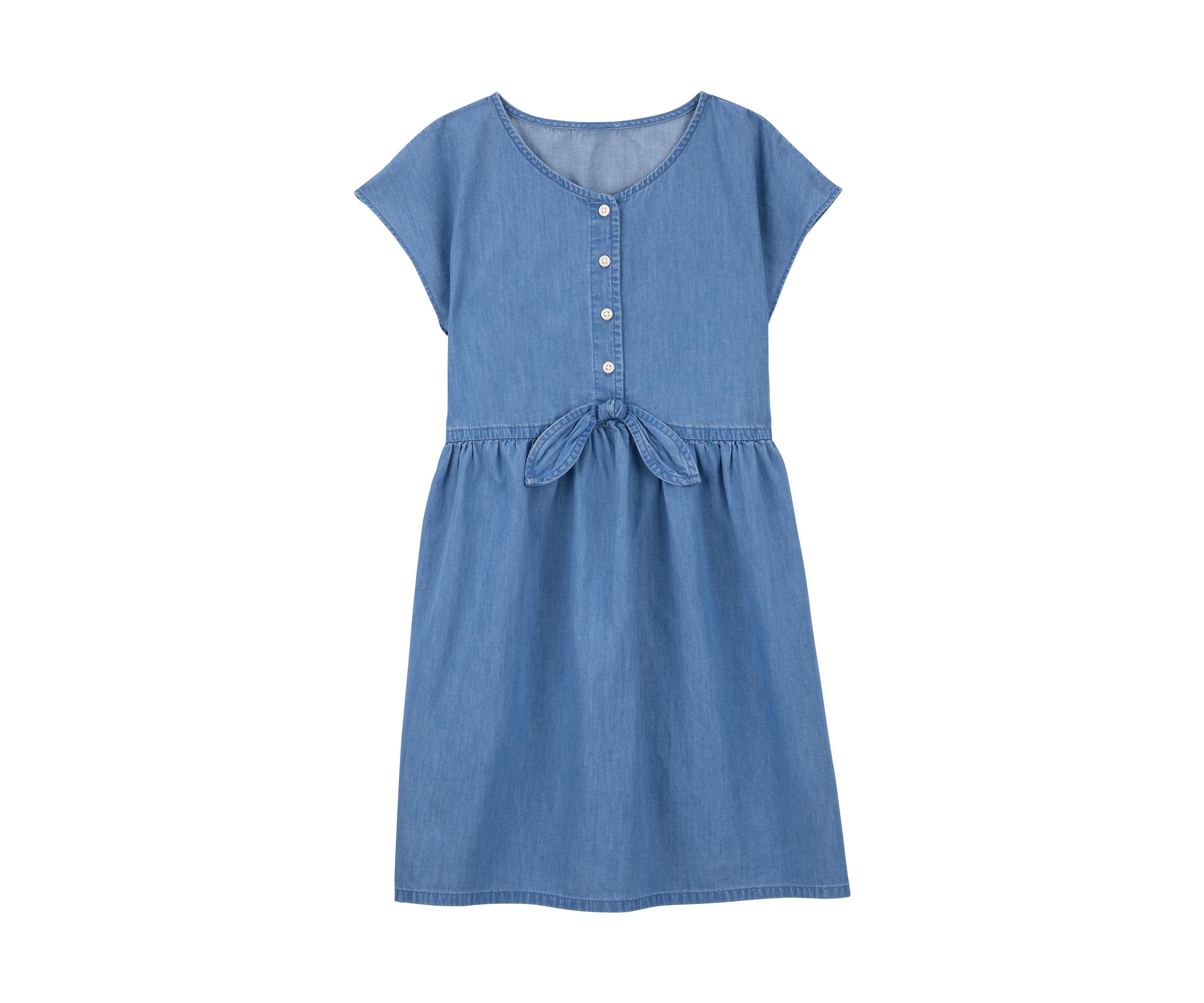 Girls 4-6x Button Front Dress