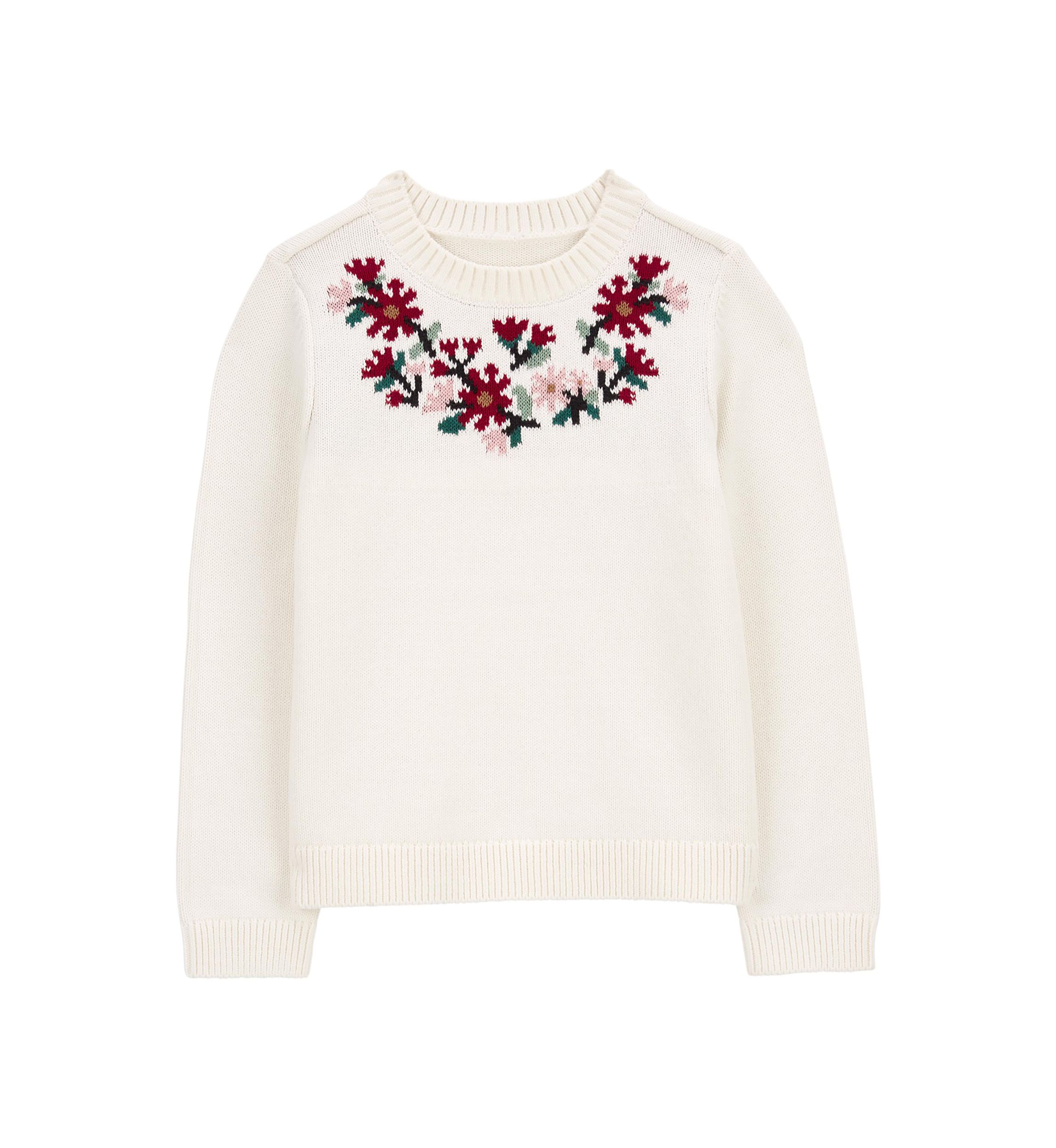 Girls 4-6x Embroidered Sweater