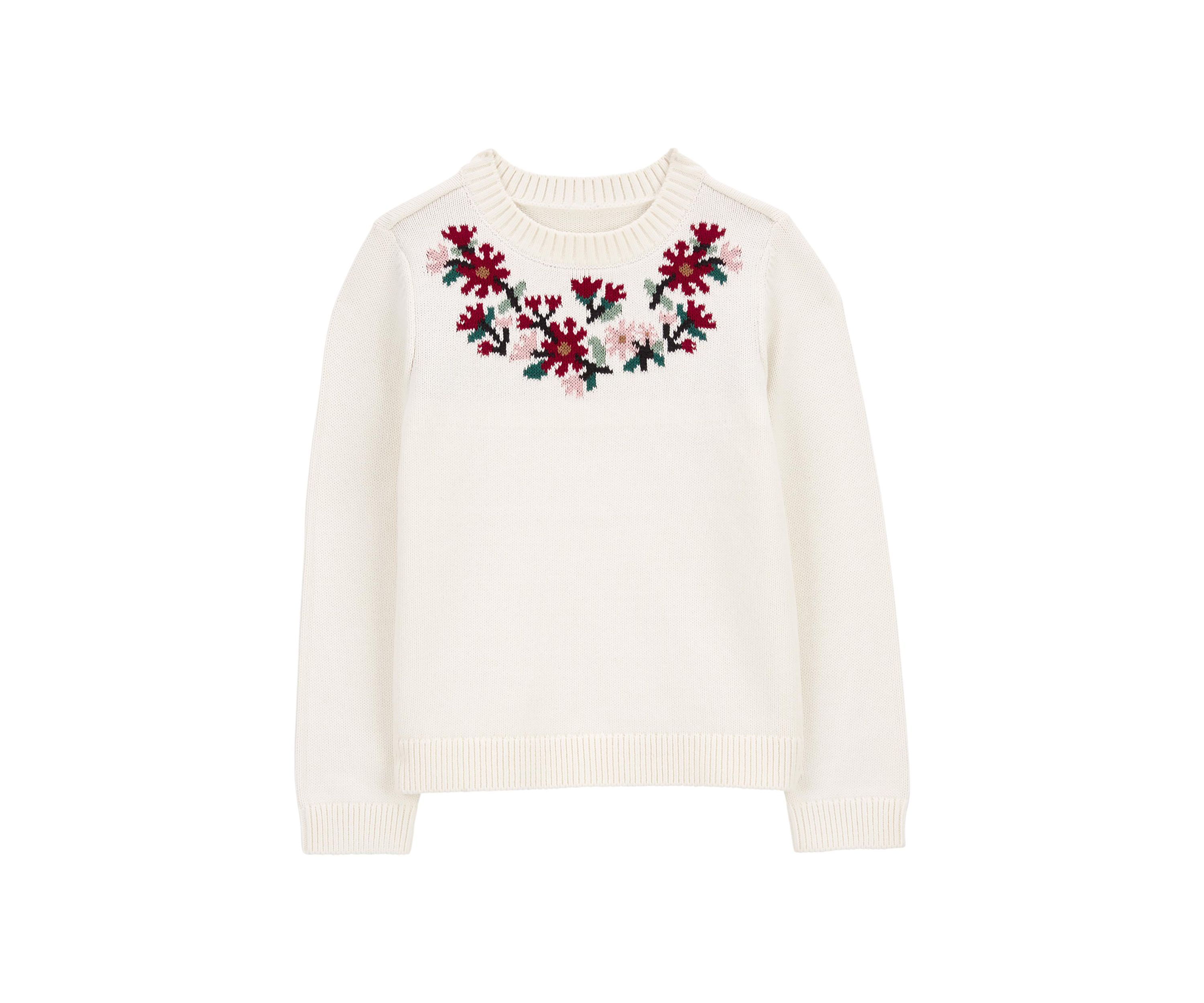 Girls 4-6x Embroidered Sweater