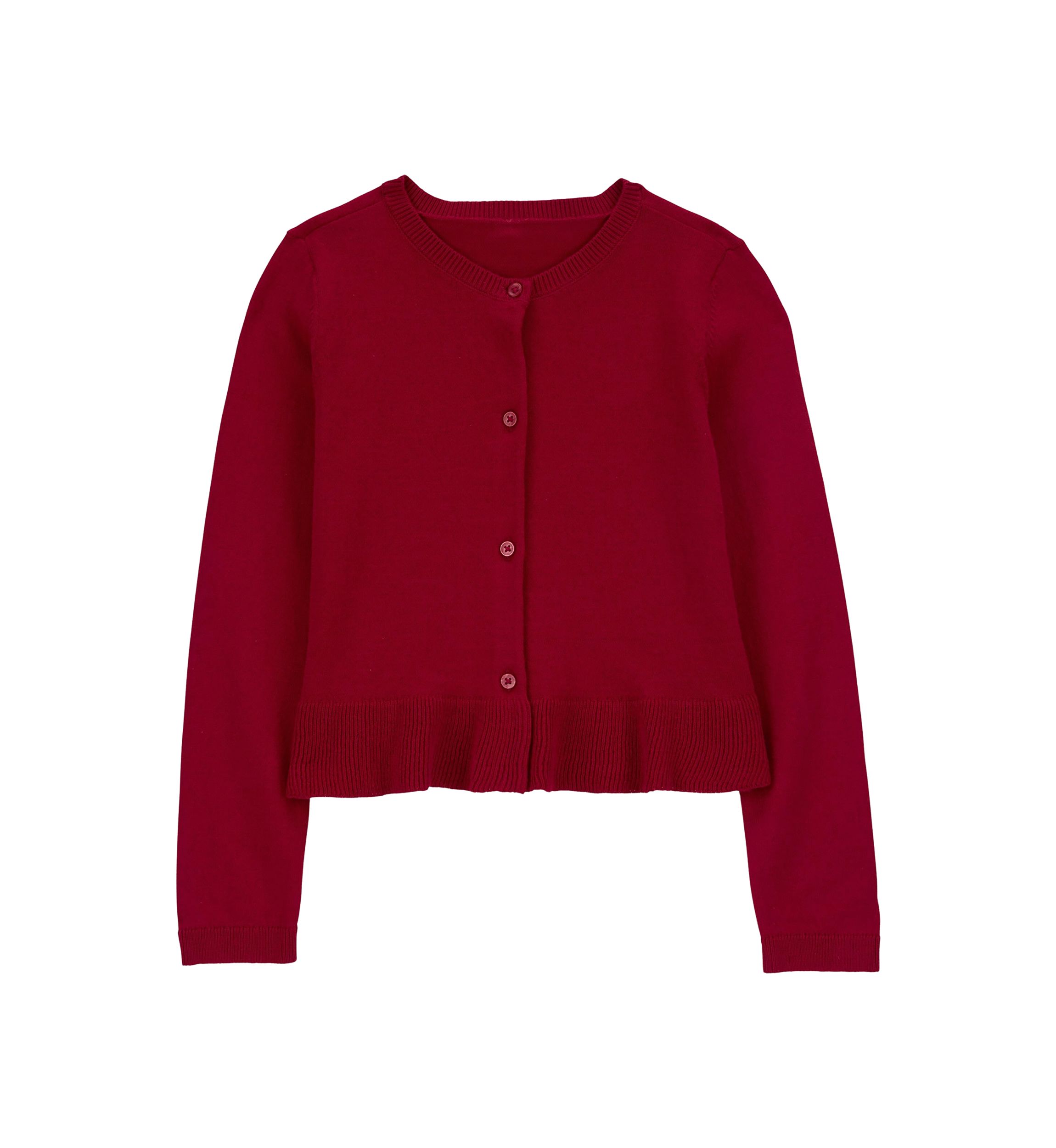 Girls 4-6x Peplum Cardigan