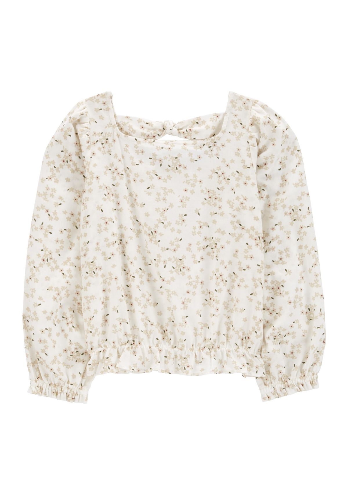 Girls 4-6x Floral Printed Woven Top