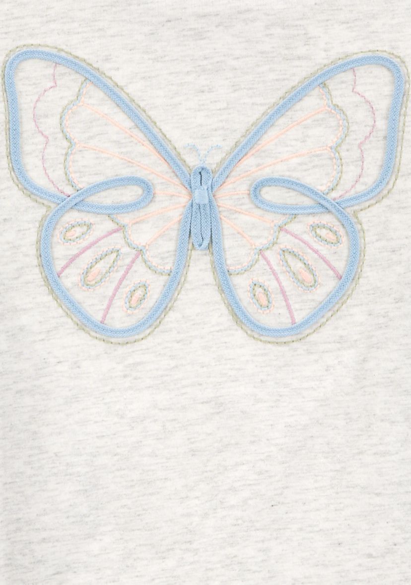 Girls 4-6x Tie Front Graphic T-Shirt