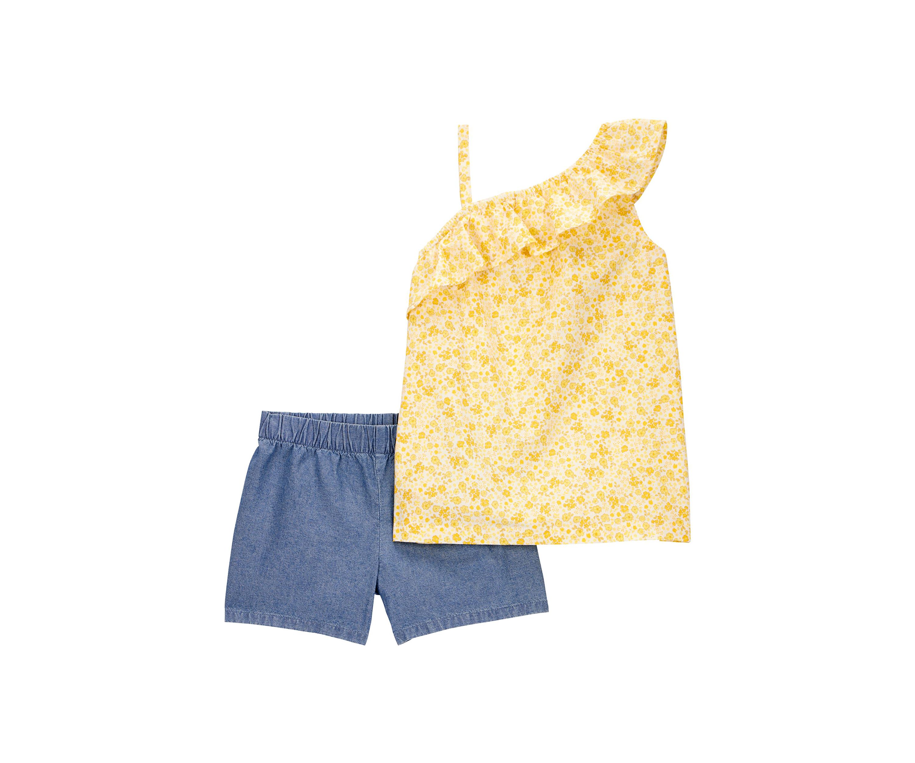 Girls 4-6x Printed Top and Shorts Set