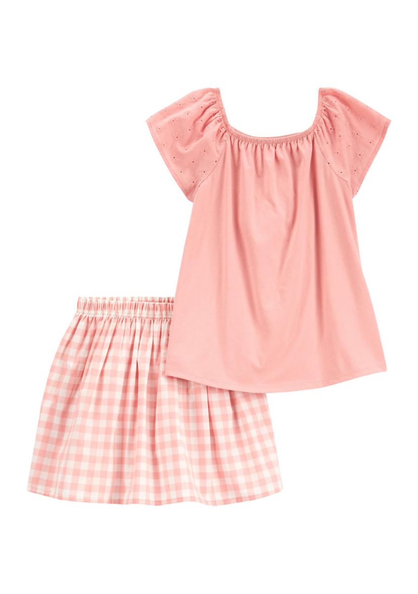 Girls 4-6x 2 Piece Skirt Set 