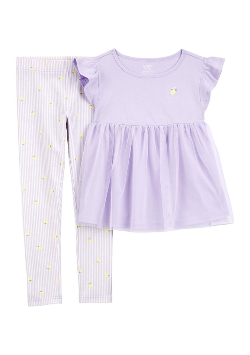 Girls 4-6x 2-Piece Legging Set 