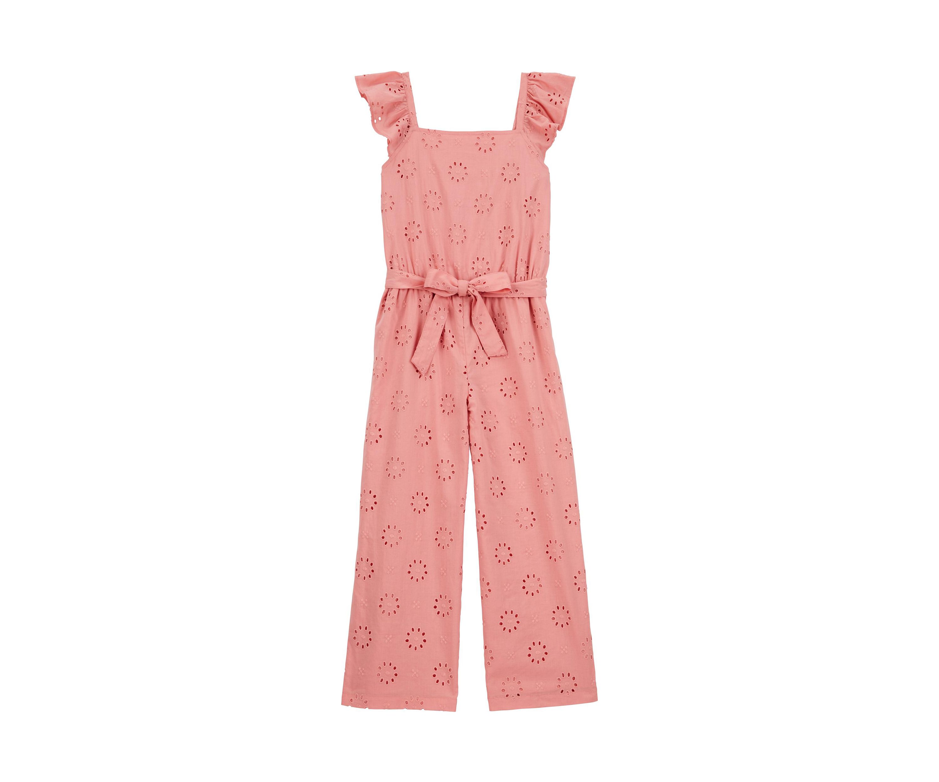 Girls 4-6x Eyelet Jumpsuit