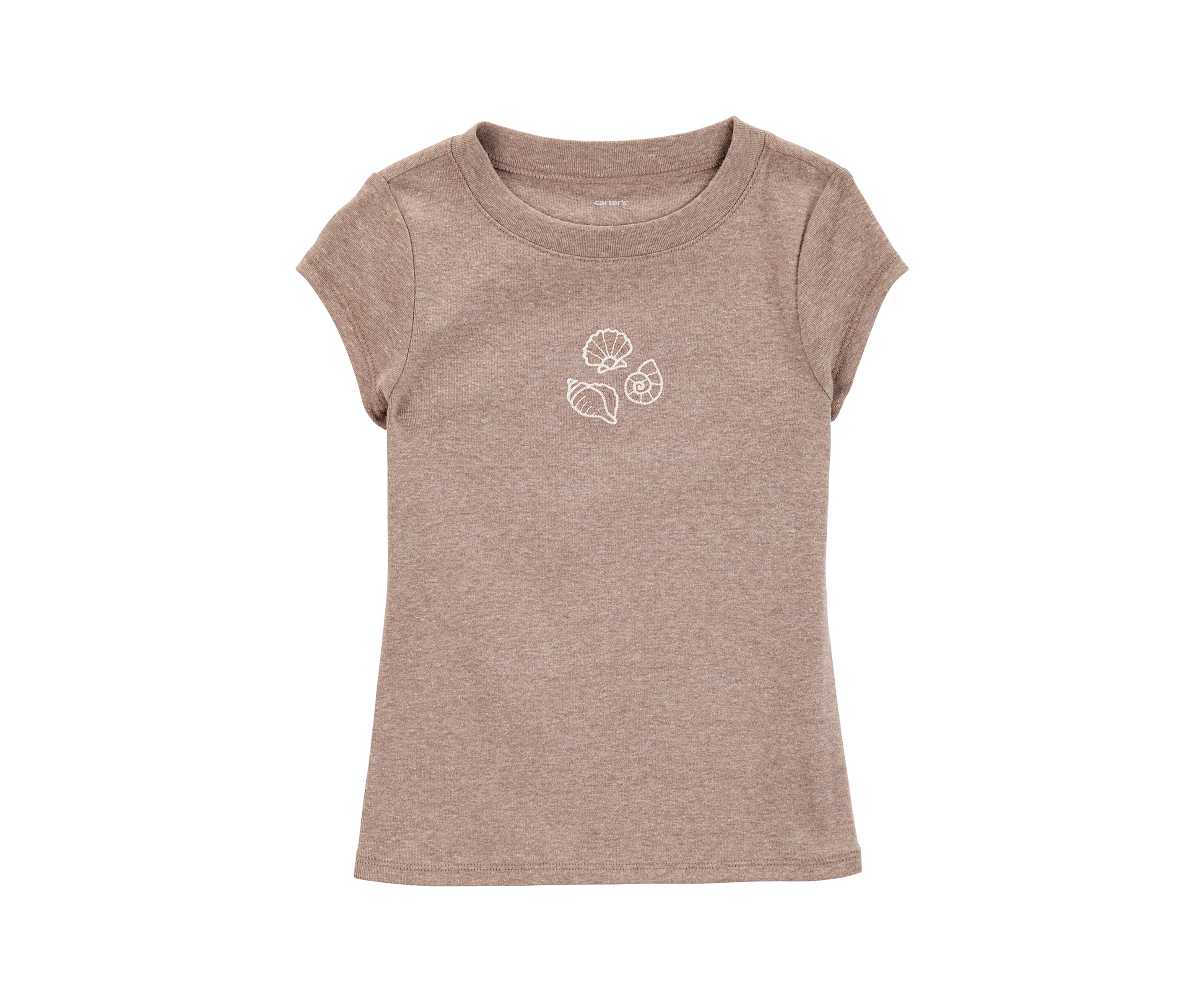 Girls 5-14 Seashell Babydoll Top