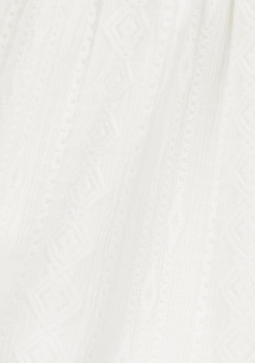 Girls 4-14 Smocked Textured Shorts