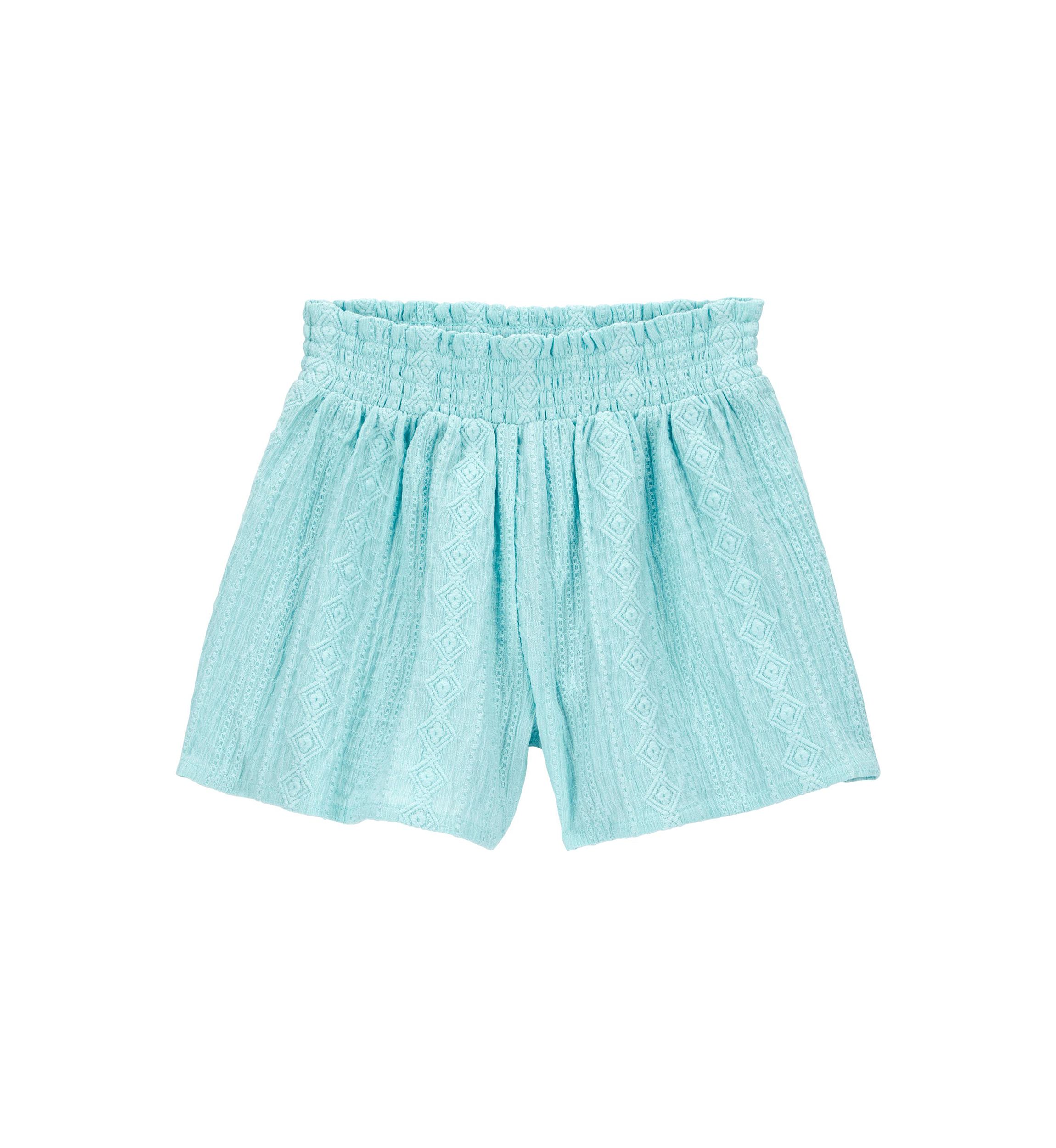 Girls 4-14 Smocked Textured Shorts