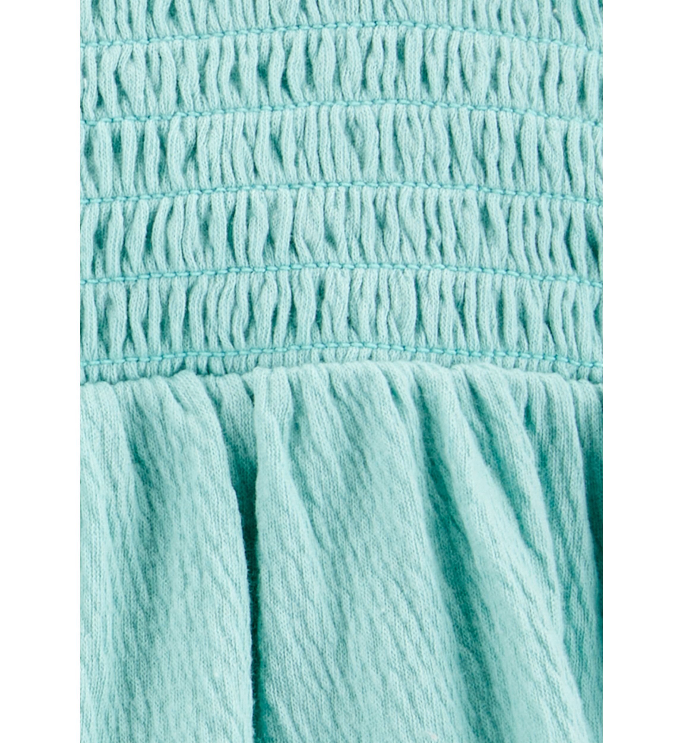 Girls 4-8 Smocked Tank Top and Shorts Set