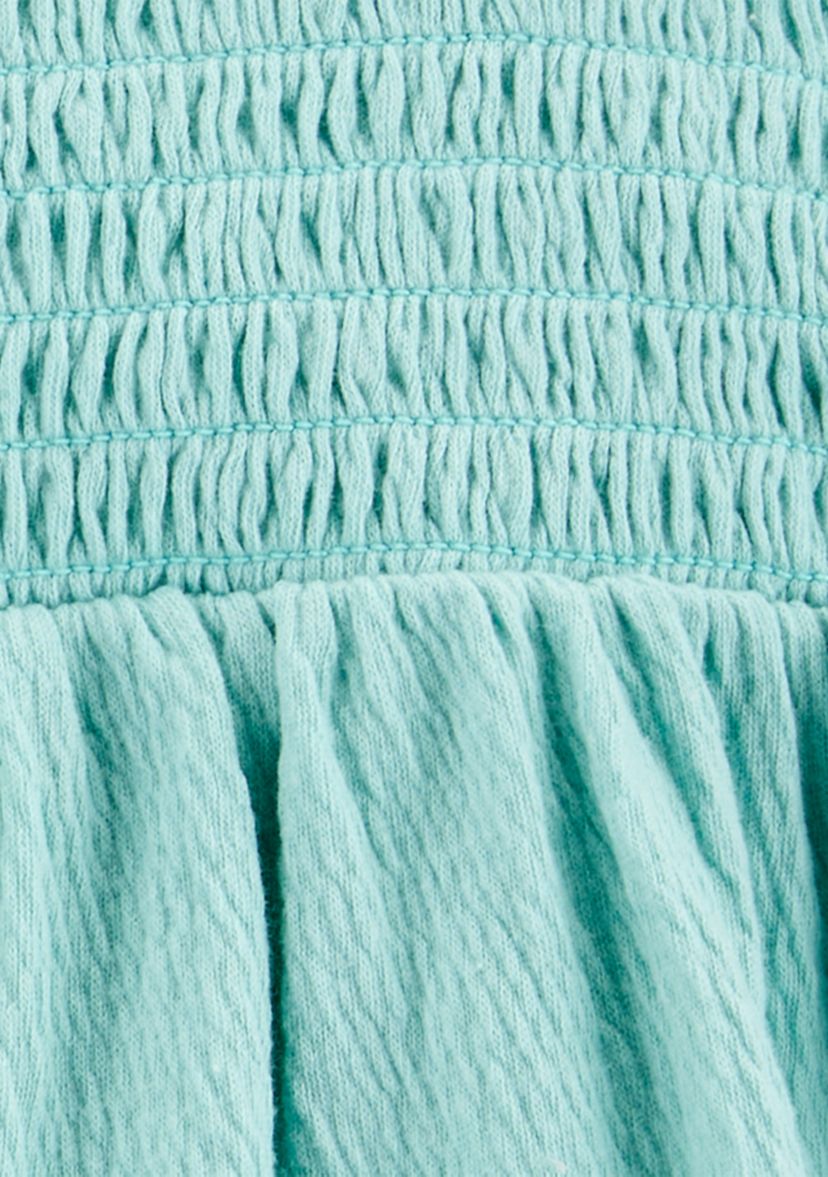 Girls 4-8 Smocked Tank Top and Shorts Set