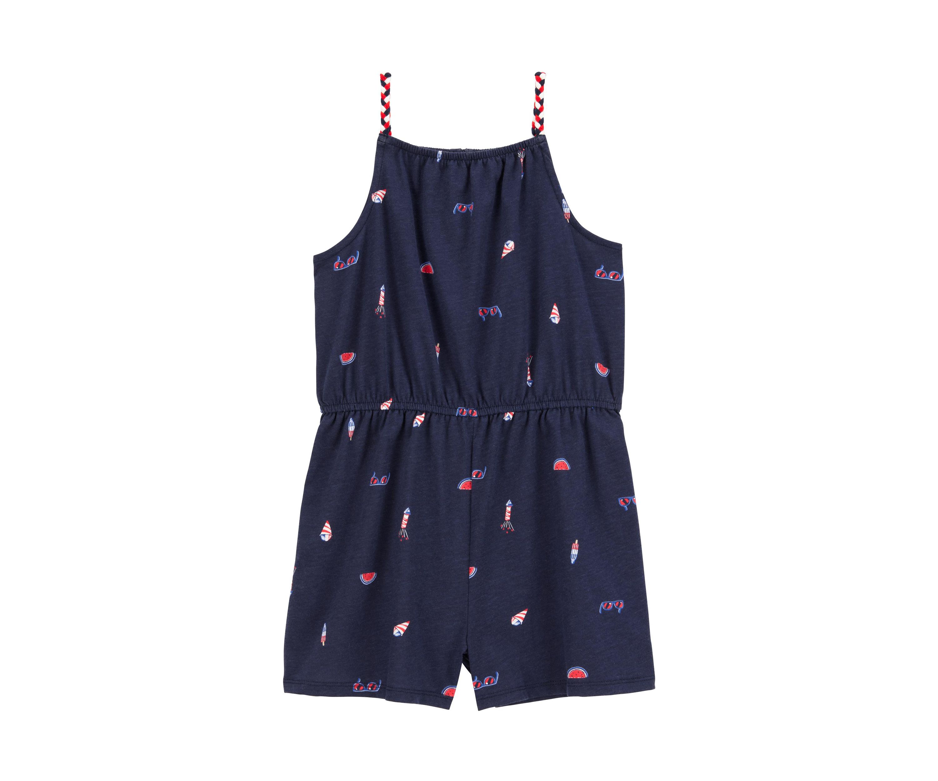 Girls 4-14 Sleeveless Cinched Romper