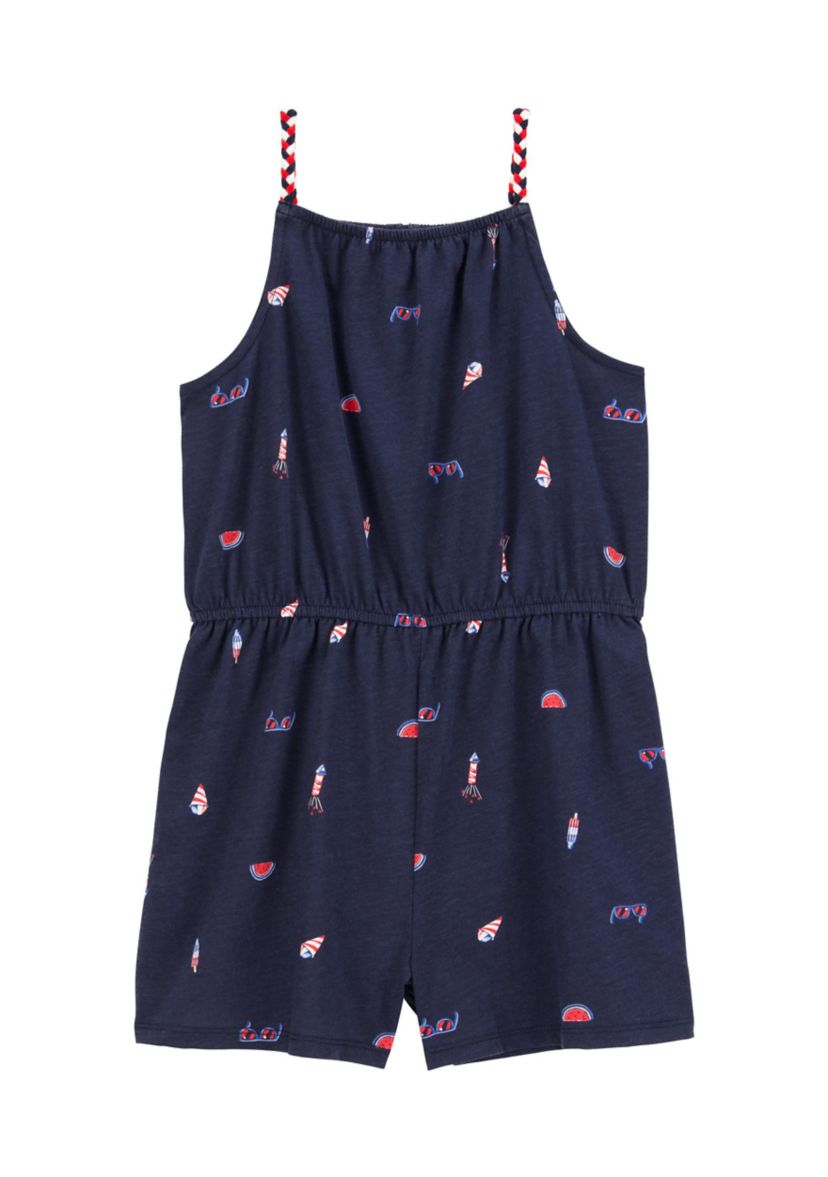 Girls 4-14 Sleeveless Cinched Romper