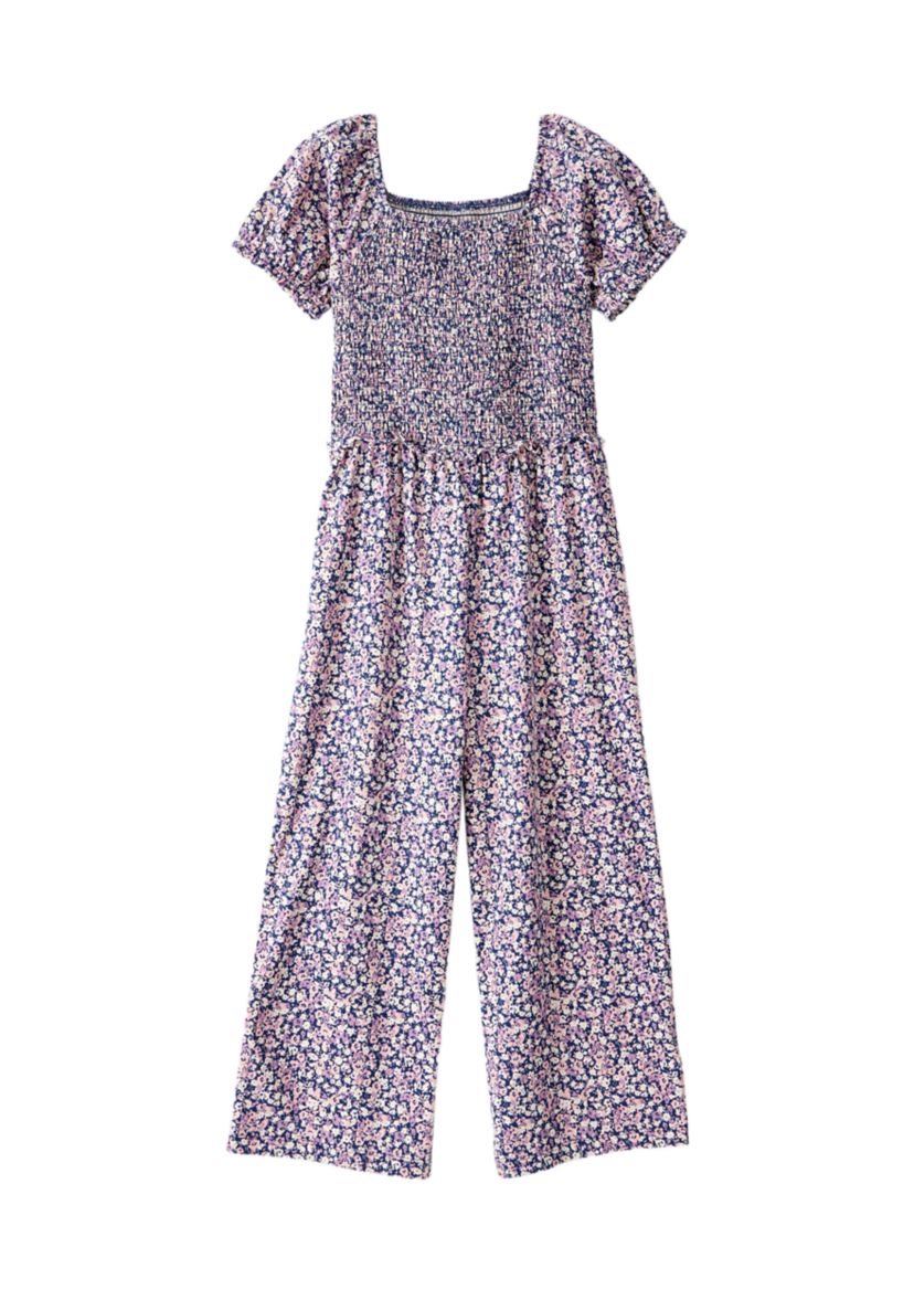 Girls 4-6x Printed Knit Jumpsuit