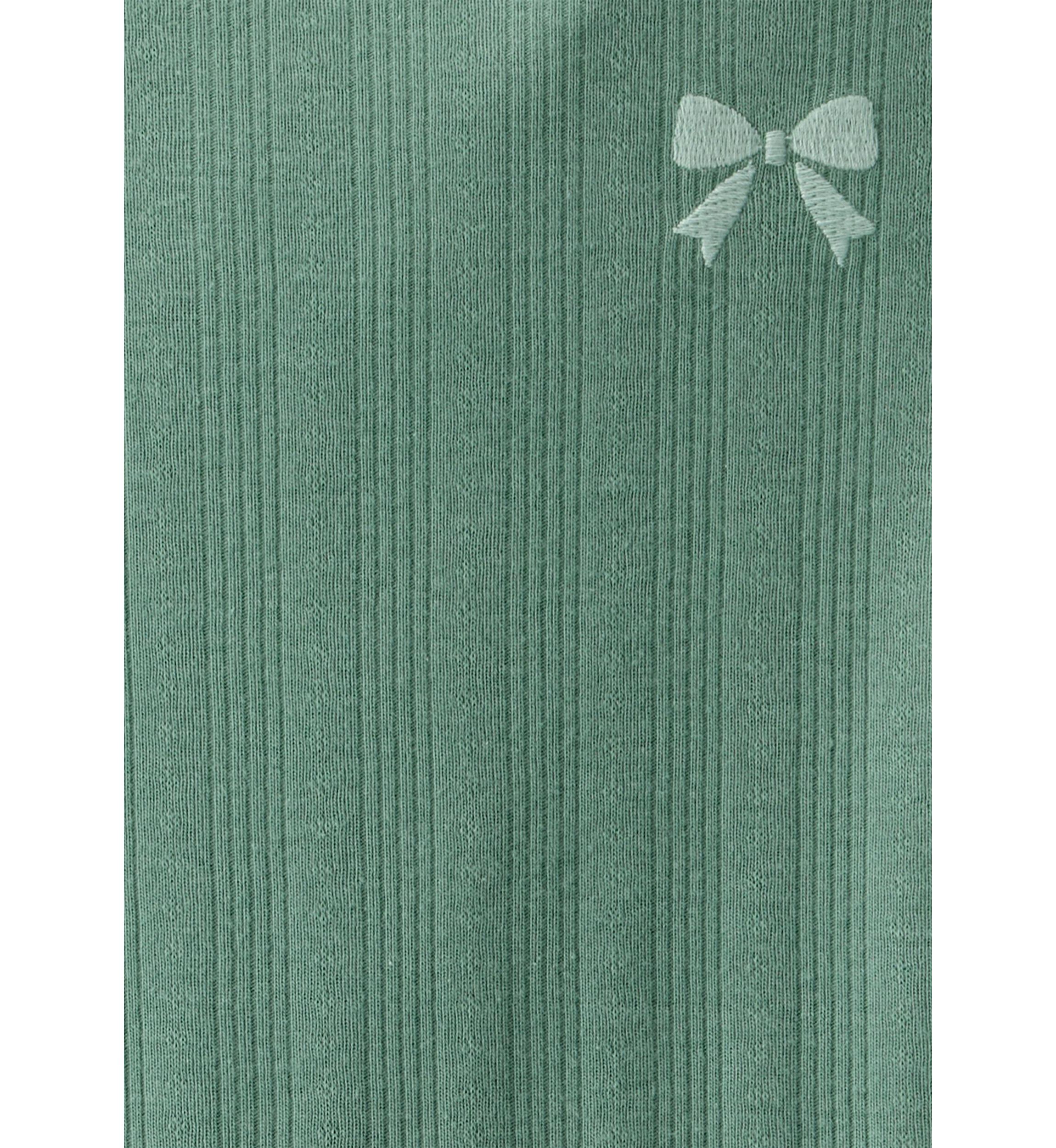 Girls 4-6x Lettuce Trim Knit Top