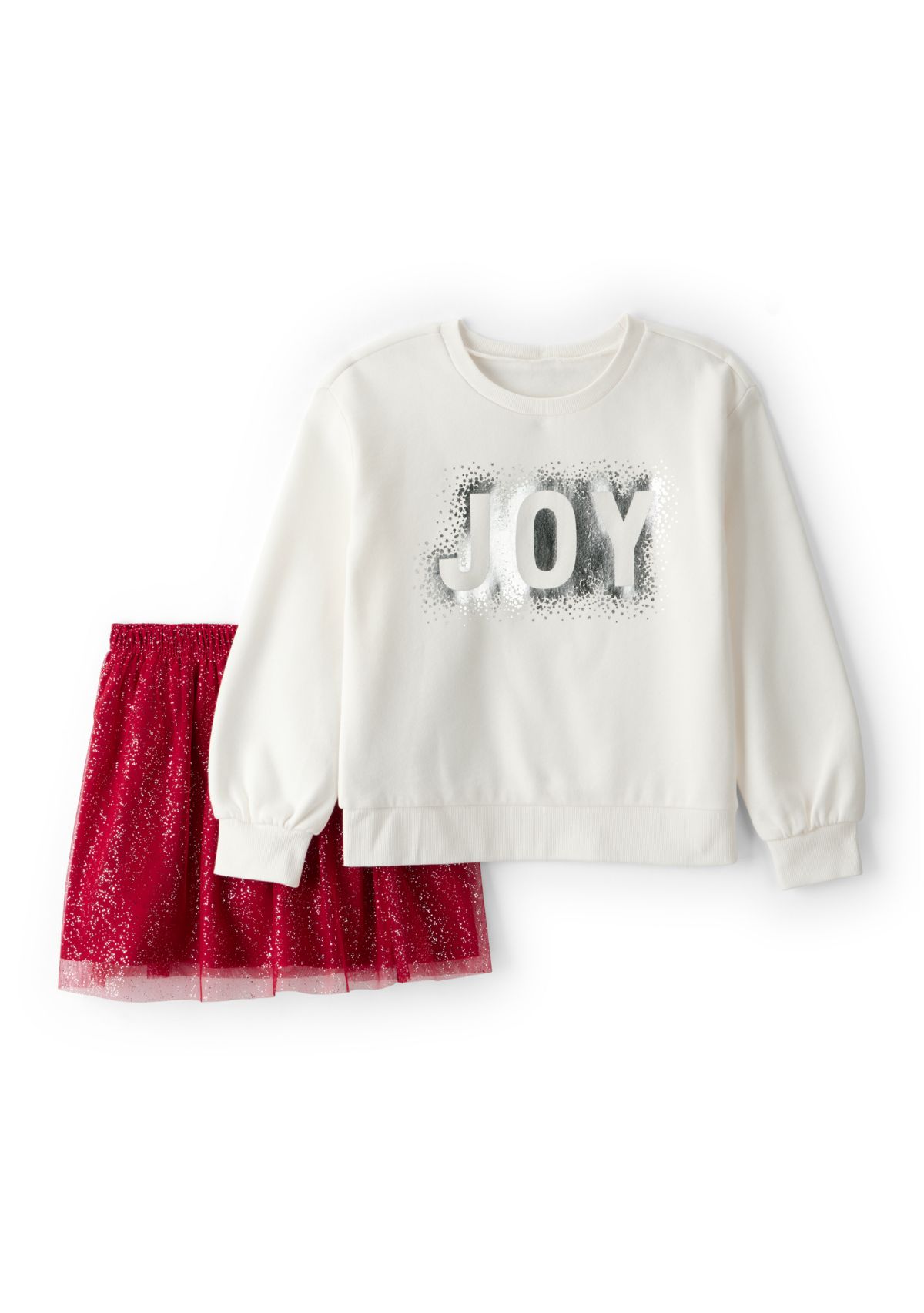 Girls 4-6x Holiday Graphic Top and Skirt Set