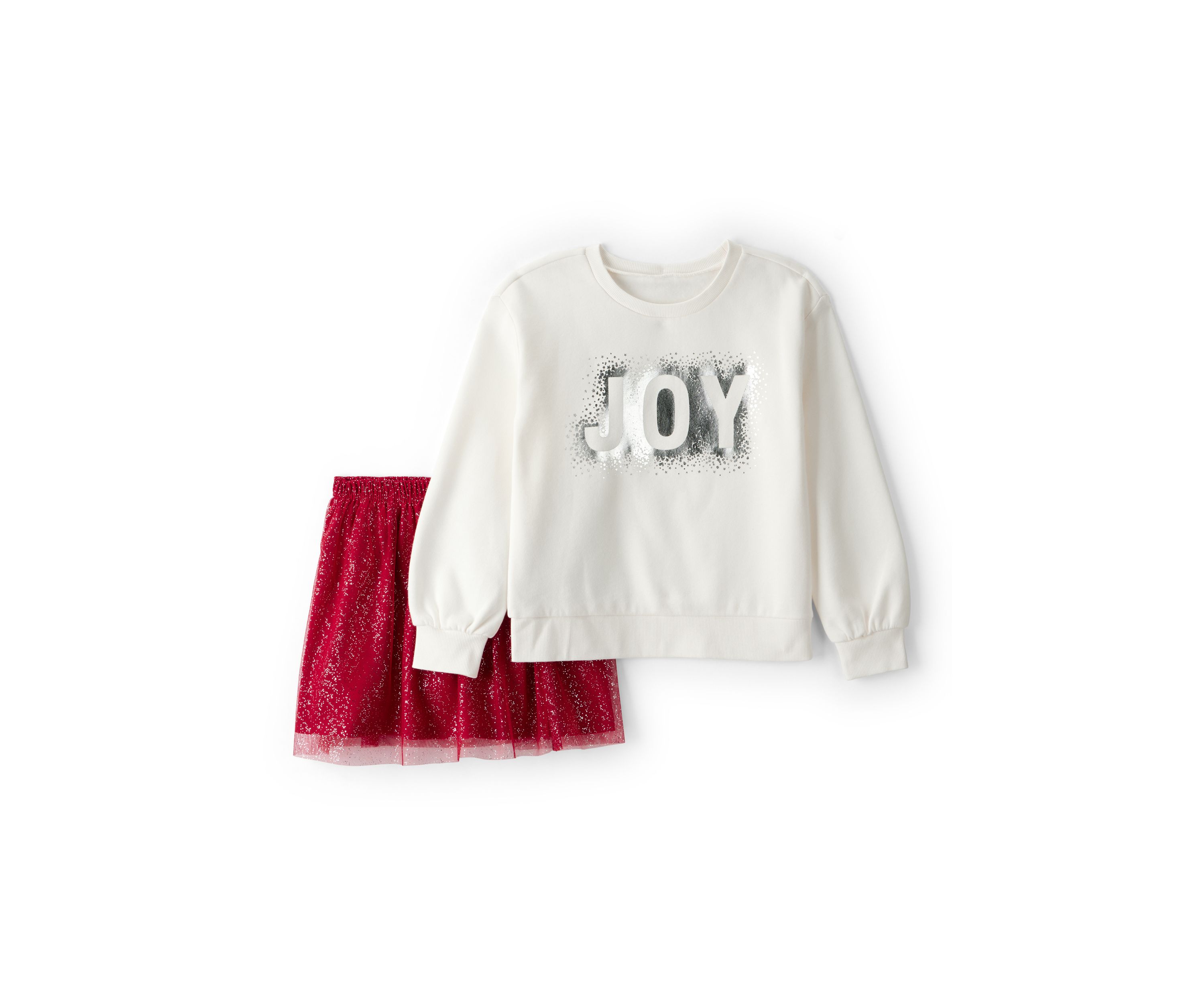 Girls 4-6x Holiday Graphic Top and Skirt Set