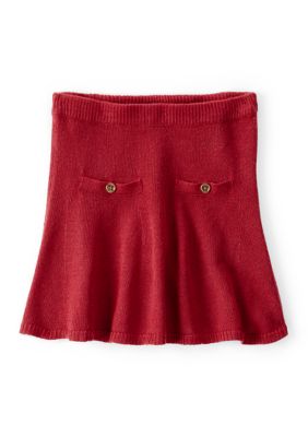 Carter's Girls 4-6x Sweater Knit Skirt, Red, 5