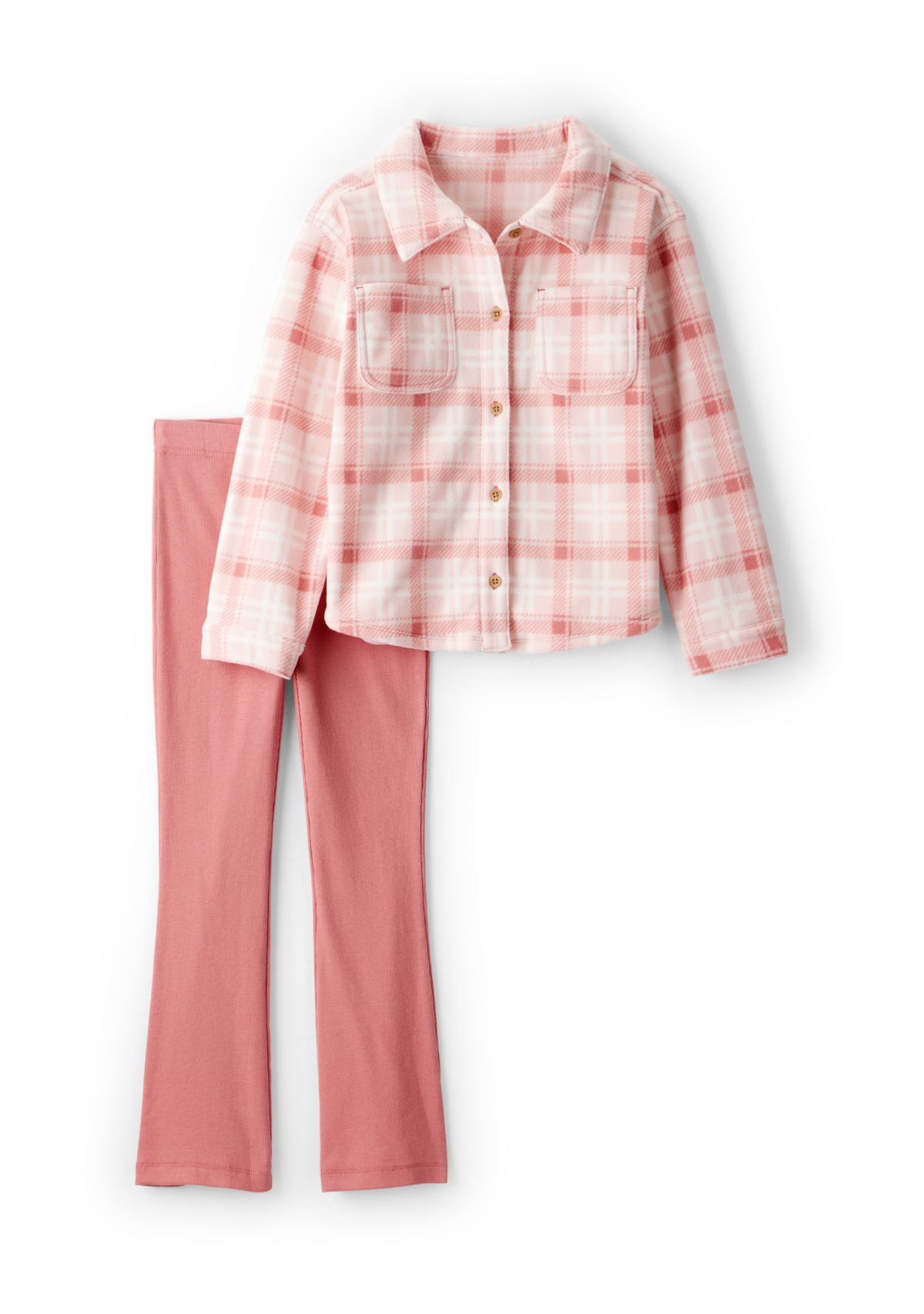 Girls 4-6x Flannel Top and Pants Set