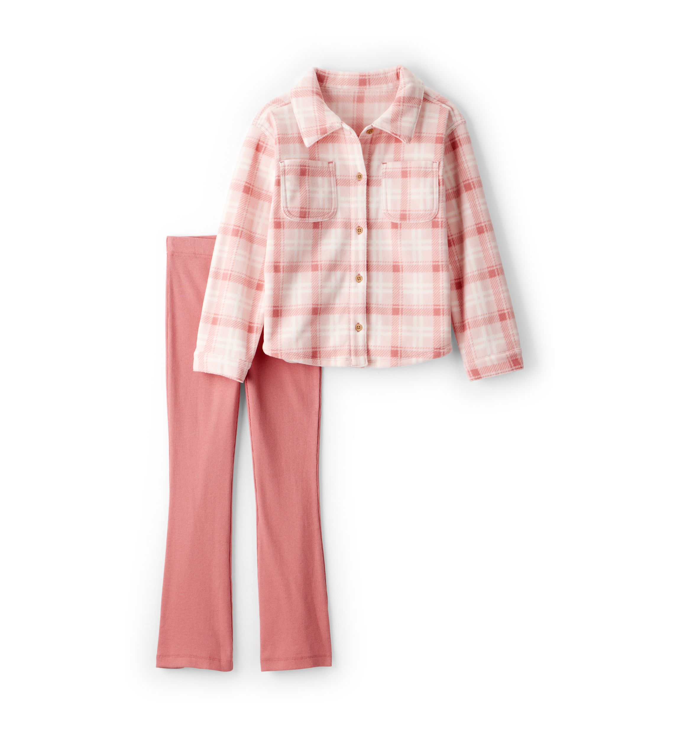 Girls 4-6x Flannel Top and Pants Set