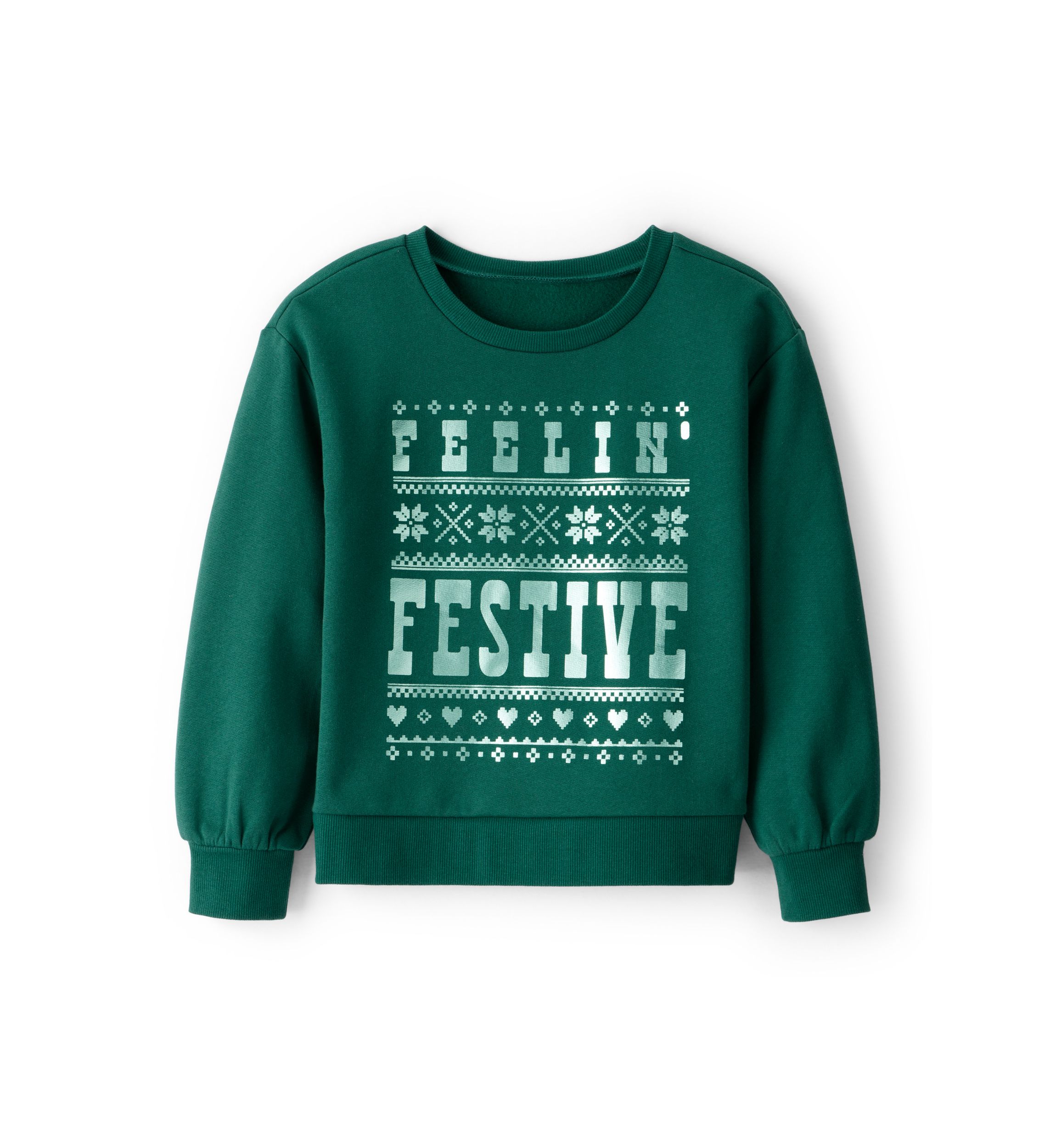 Girls 4-6x Festive Holiday Graphic Sweater