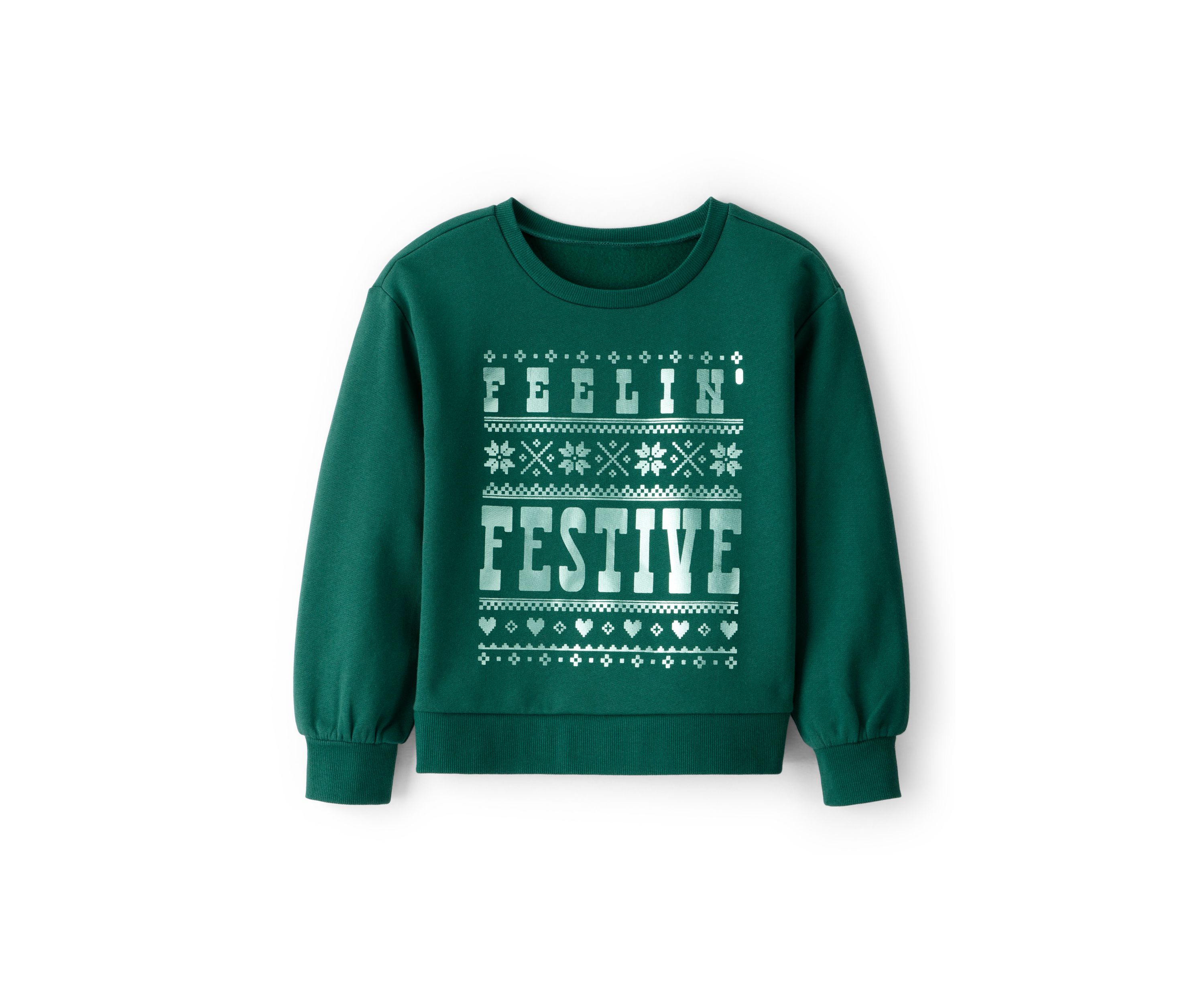 Girls 4-6x Festive Holiday Graphic Sweater