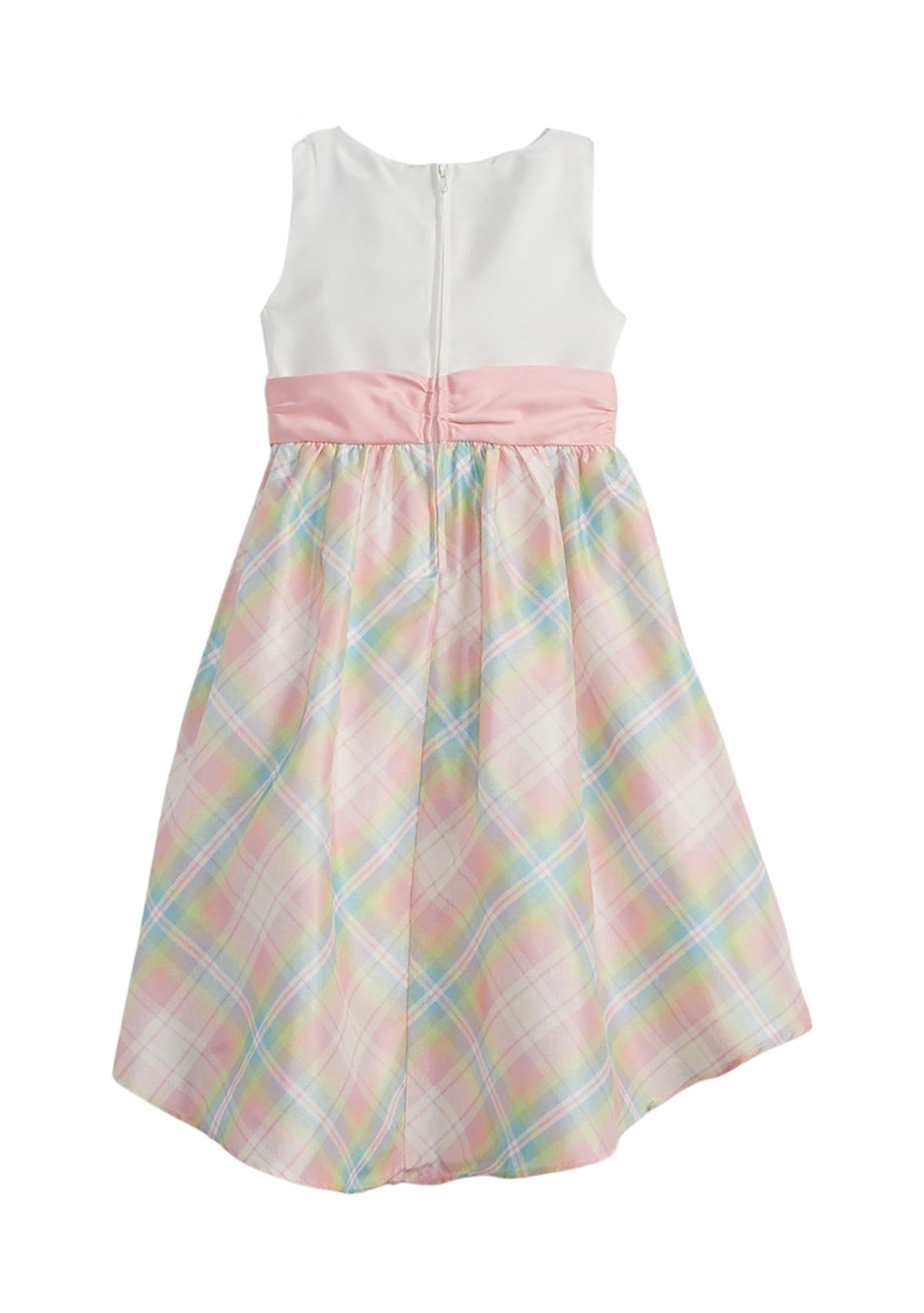 Girls 7-16 Shantung Dress with Bow Detail 