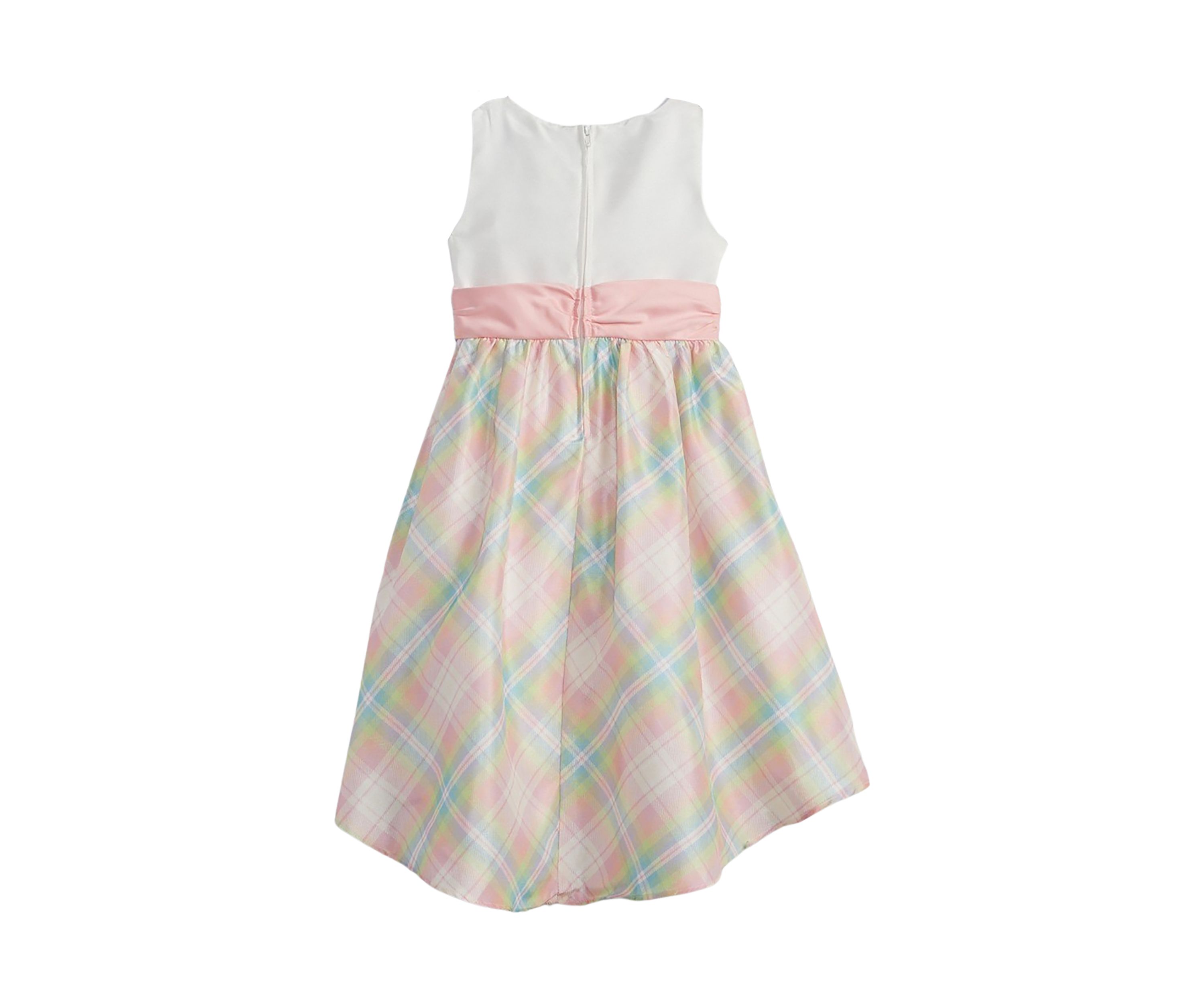 Girls 7-16 Shantung Dress with Bow Detail 
