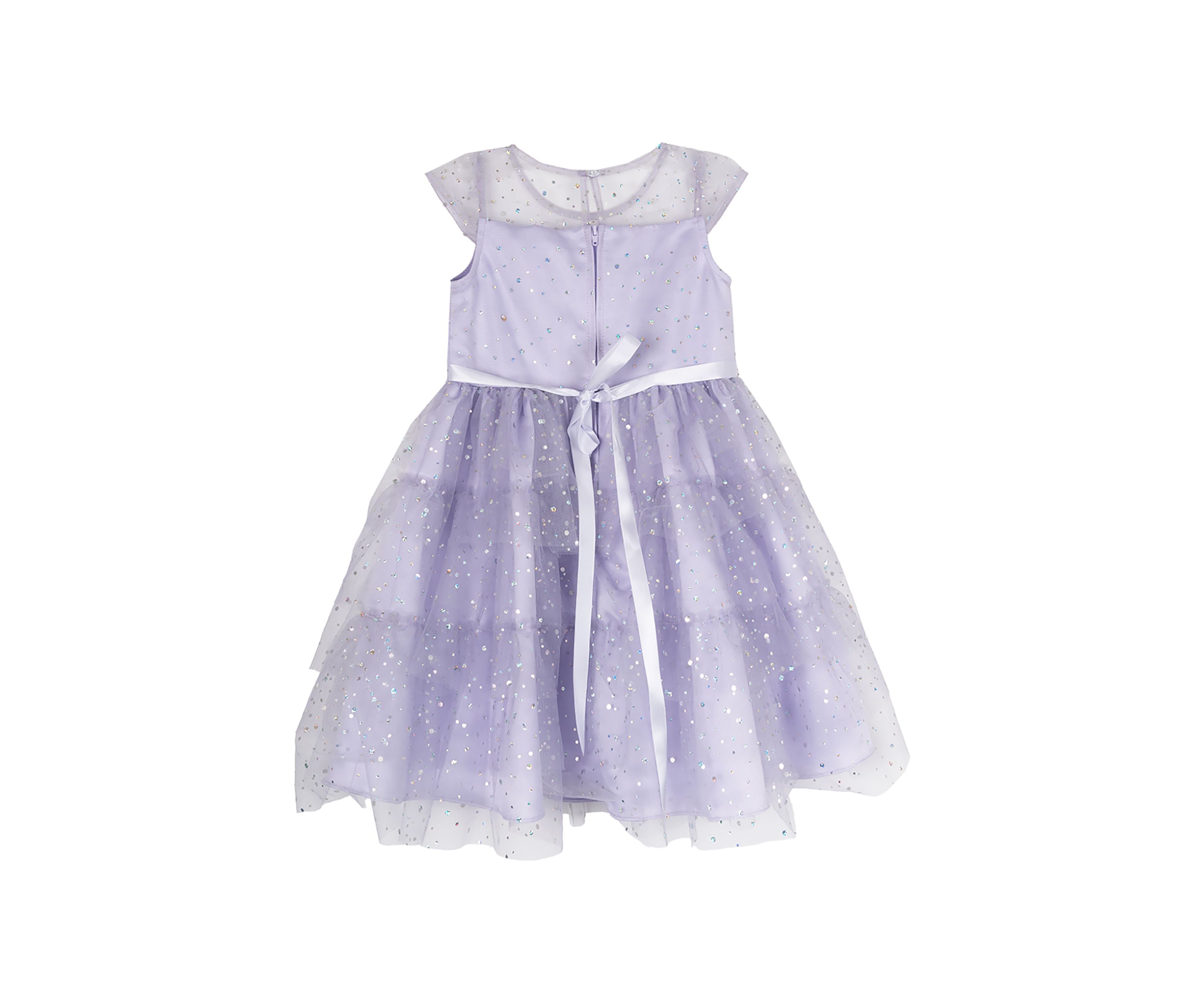 Girls 4-6x Illusion Tiered Maxi Dress