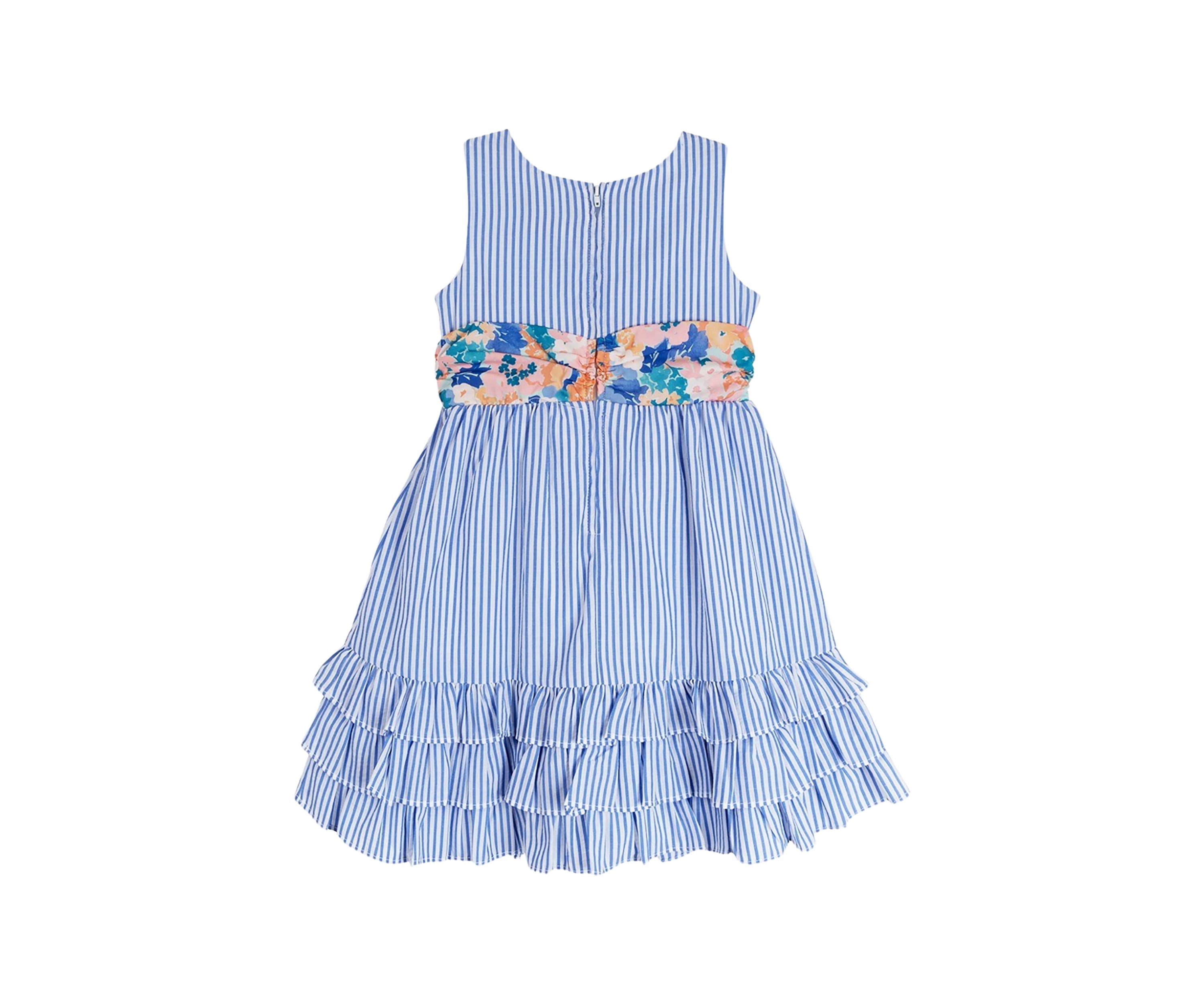 Girls 4-6x Sleeveless Seersucker Stripe Dress