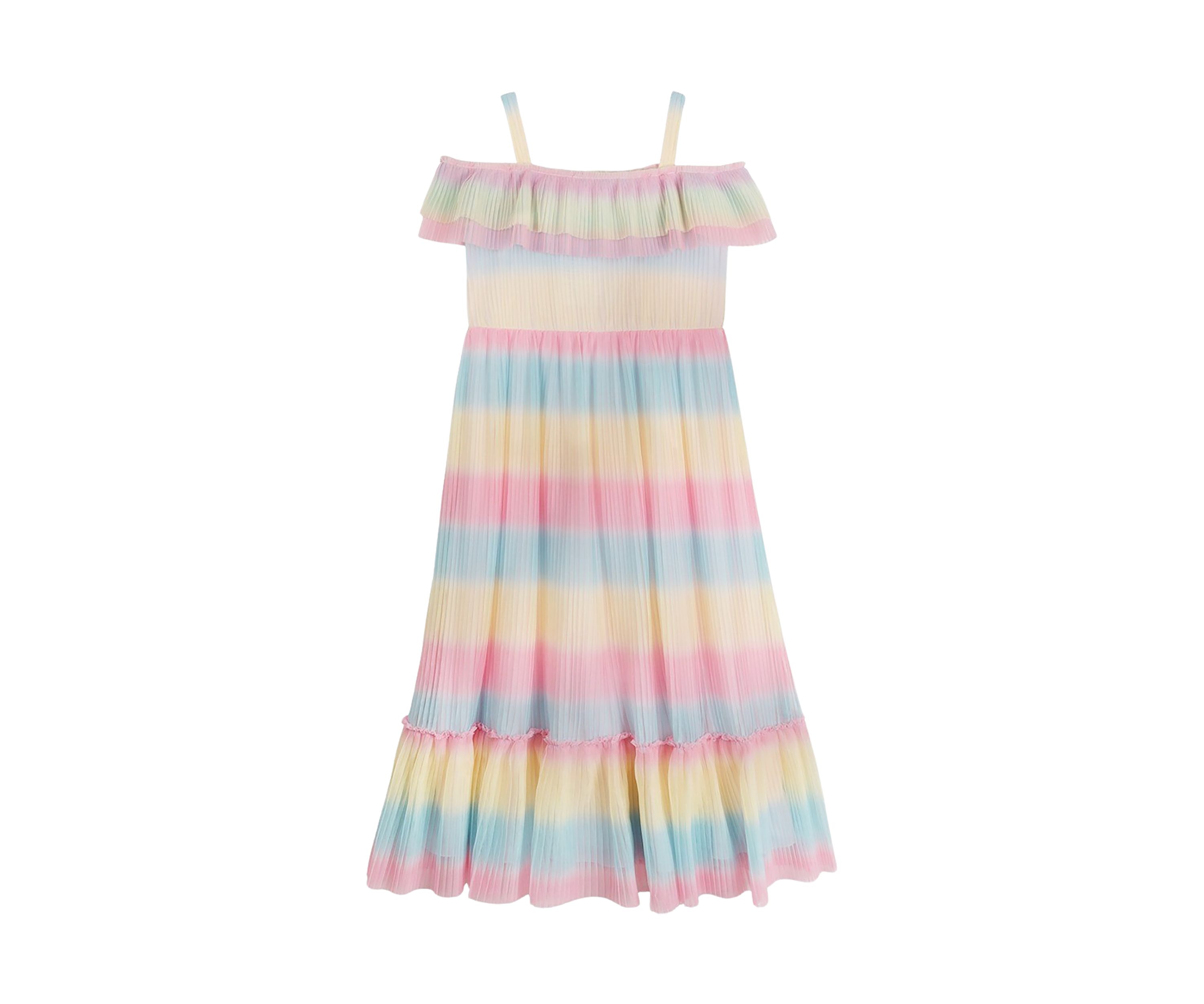 Girls 4-6x Rainbow Ombré Maxi Dress