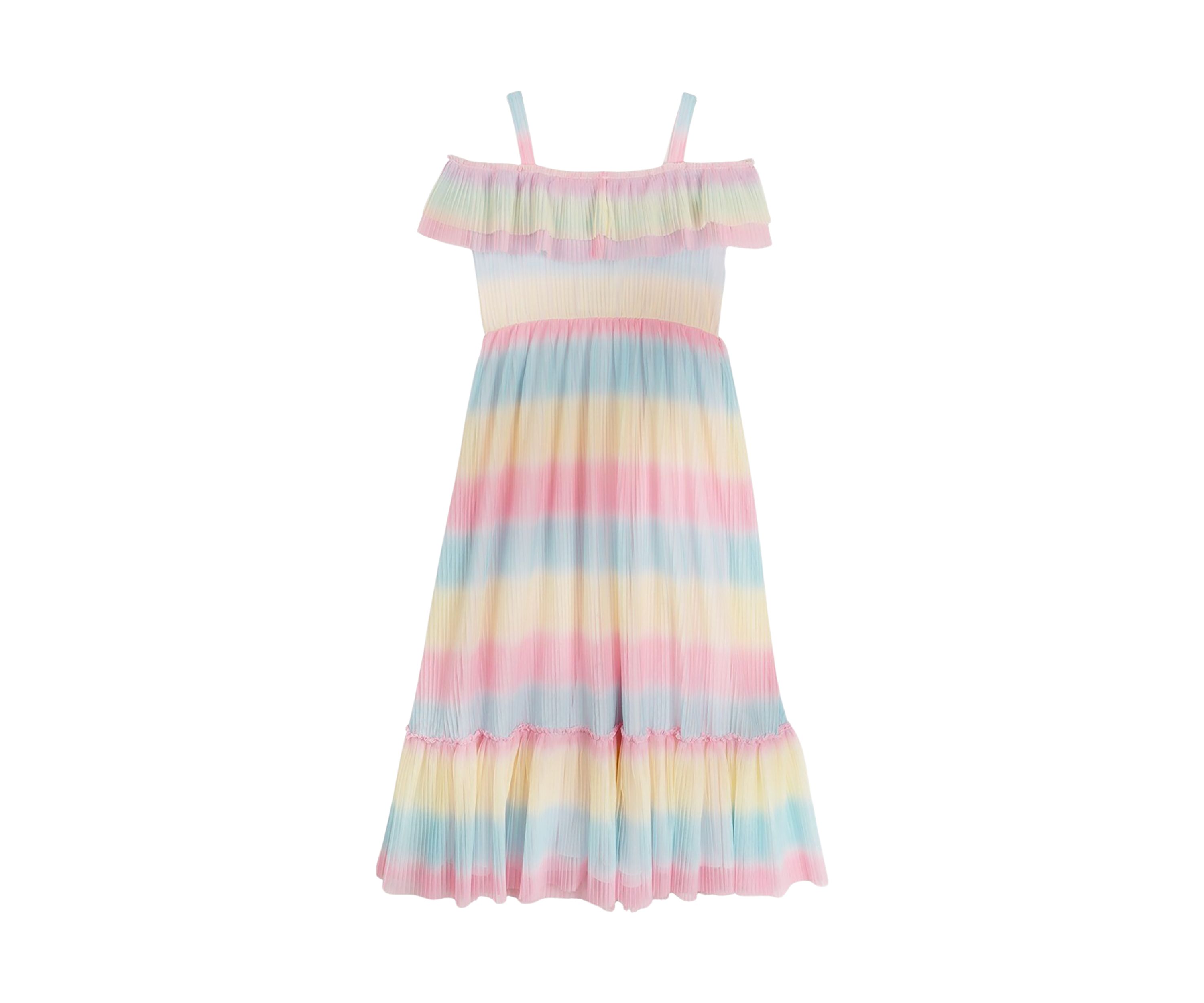 Girls 4-6x Rainbow Ombré Maxi Dress