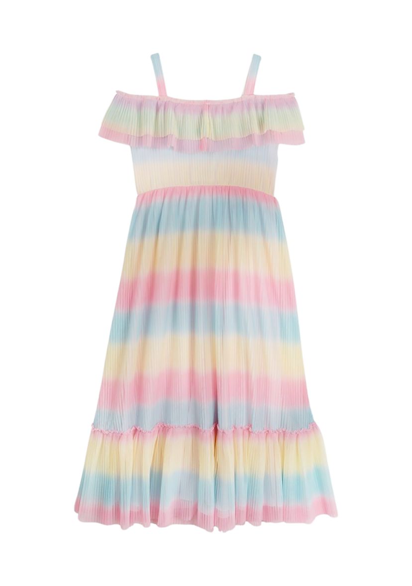 Girls 4-6x Rainbow Ombré Maxi Dress