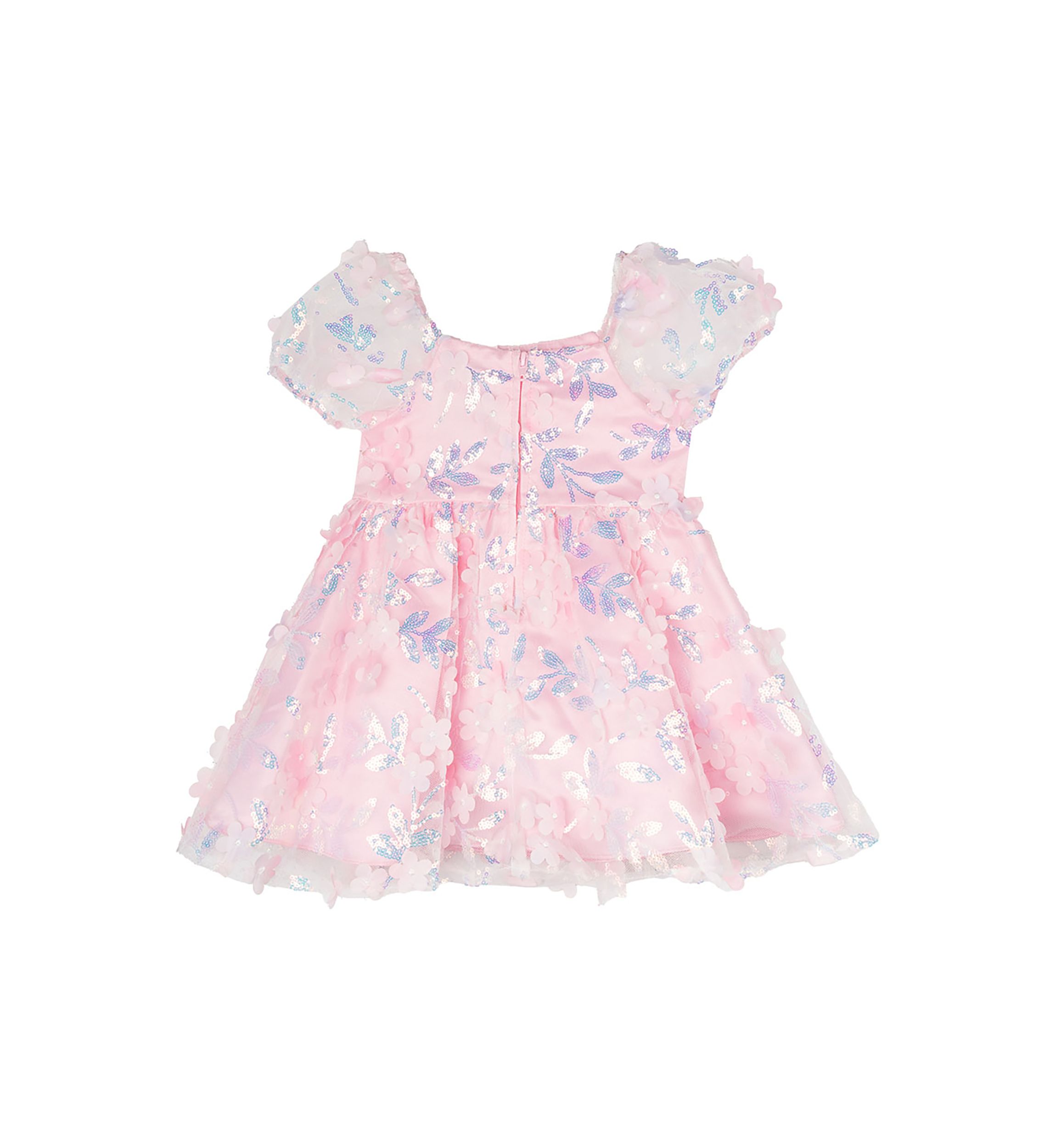 Girls 7-16 Foil Babydoll Dress