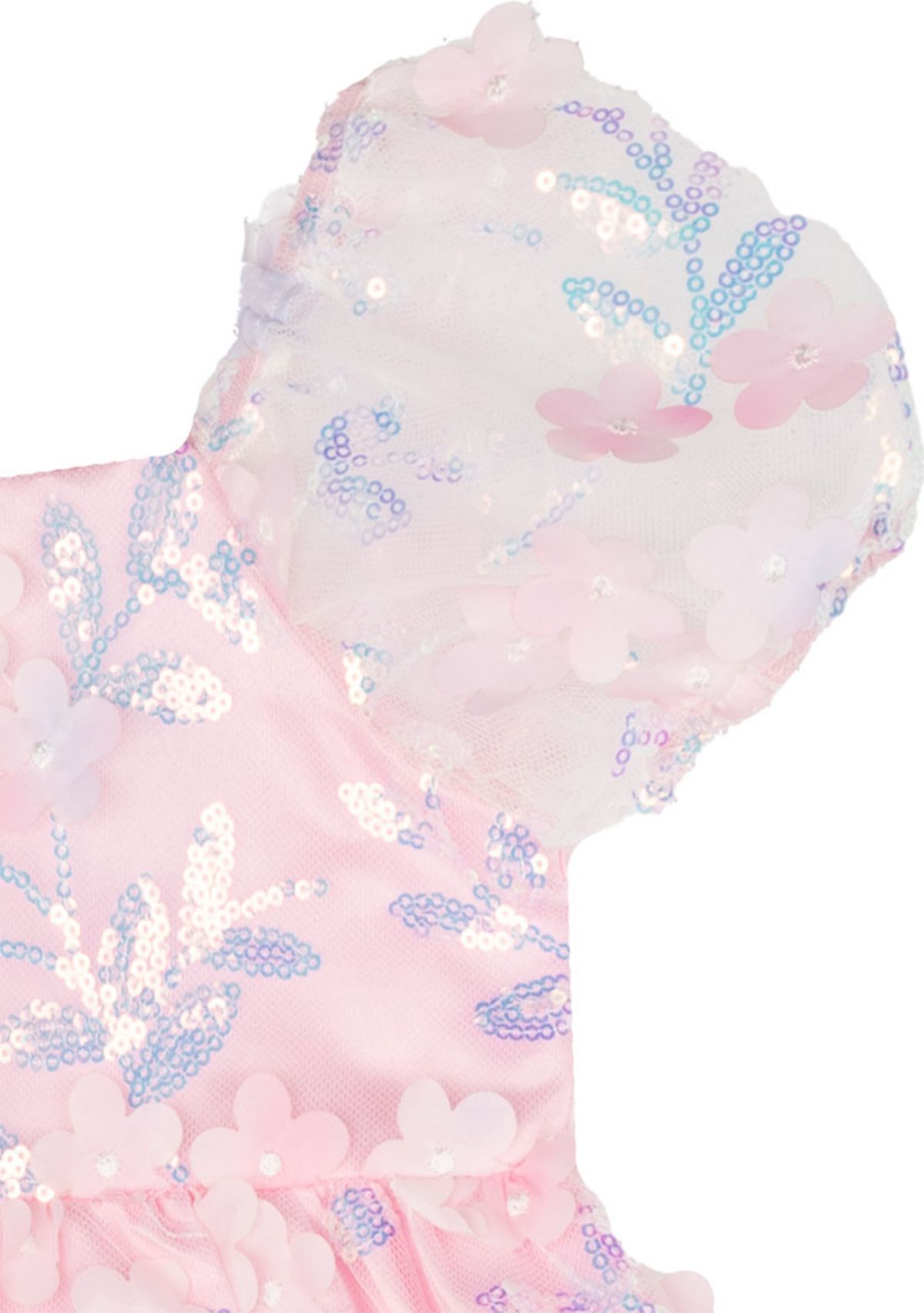 Girls 7-16 Foil Babydoll Dress