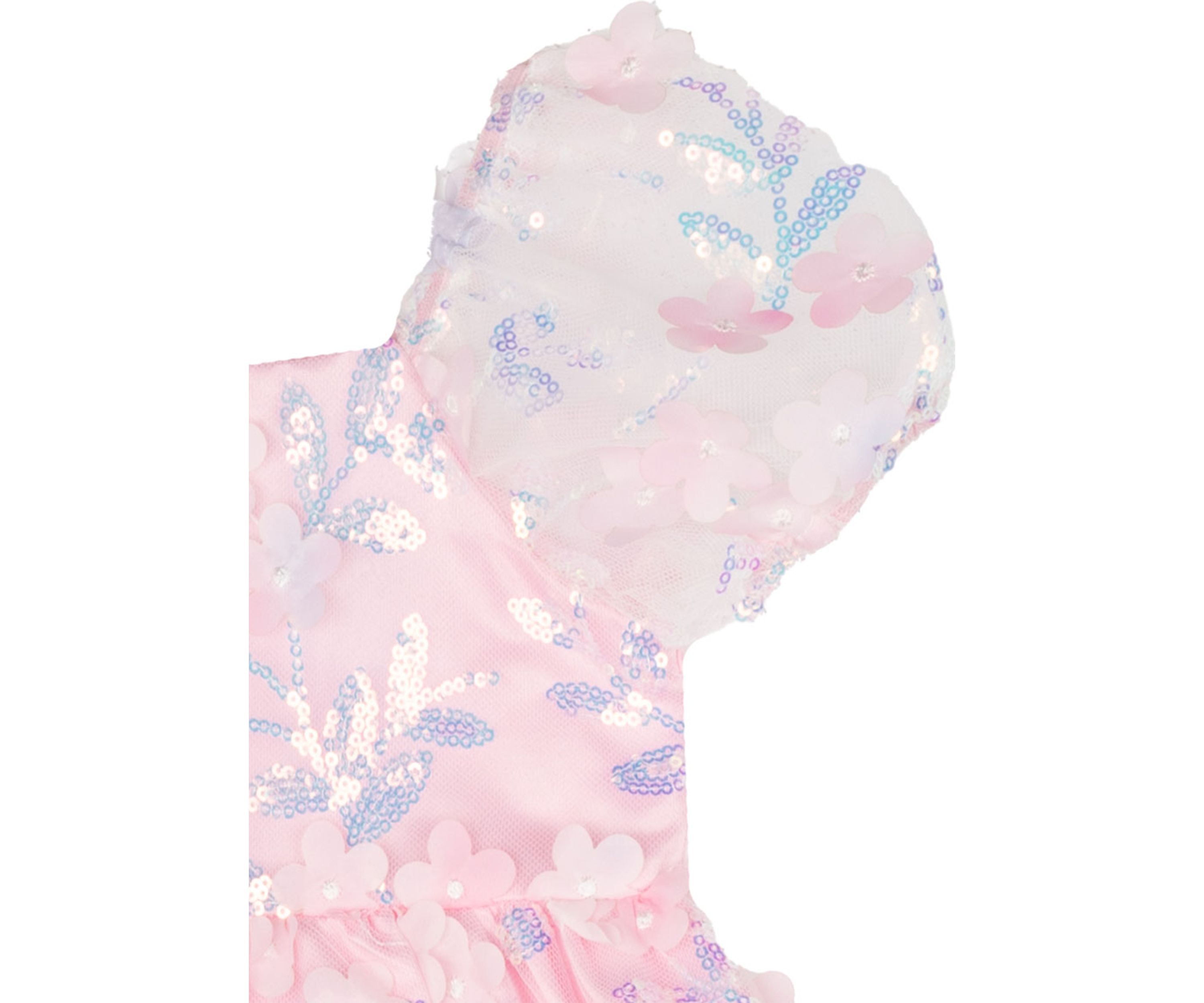 Girls 7-16 Foil Babydoll Dress