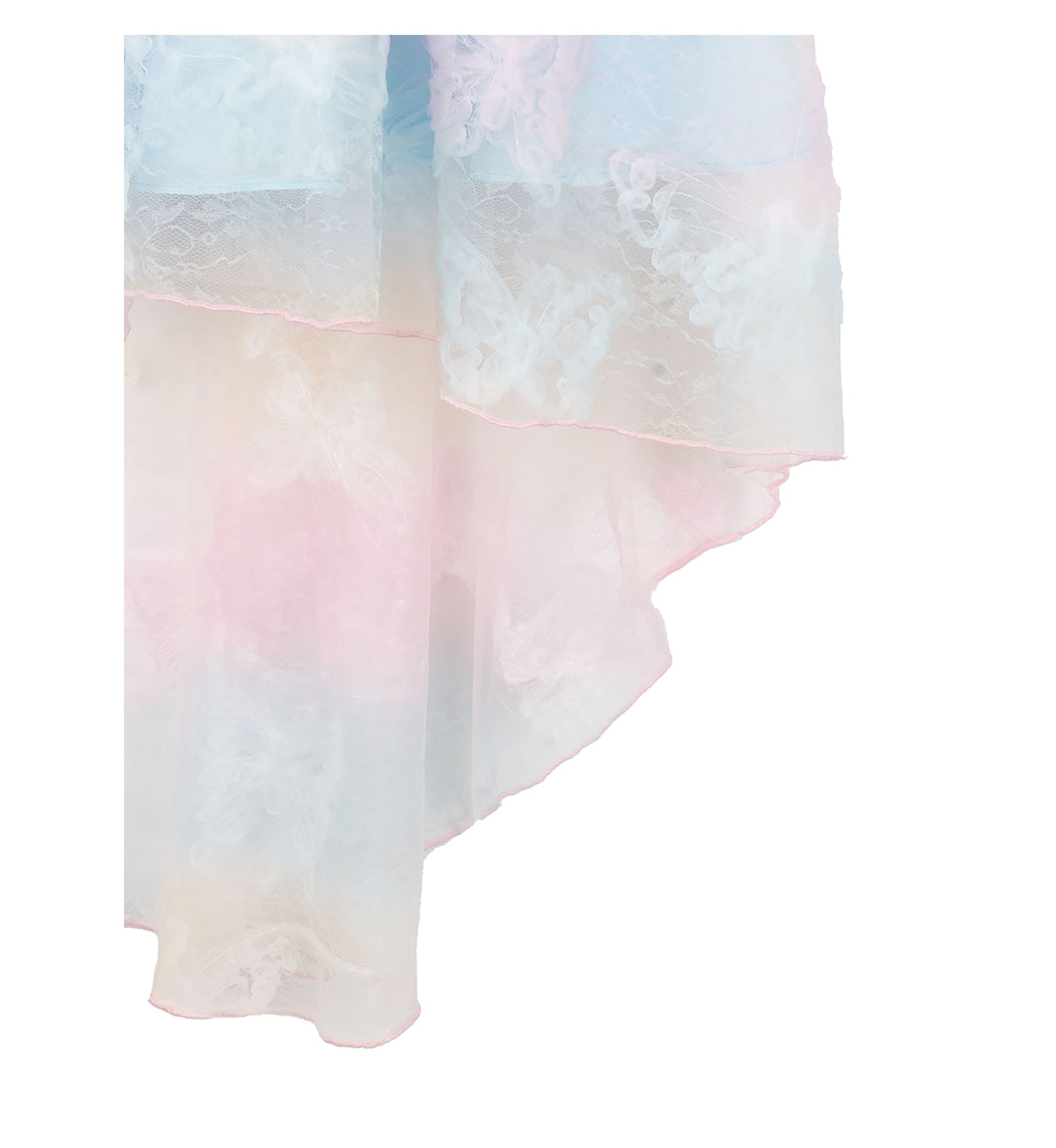 Girls 4-6x Butterfly Mesh Hi Low Dress
