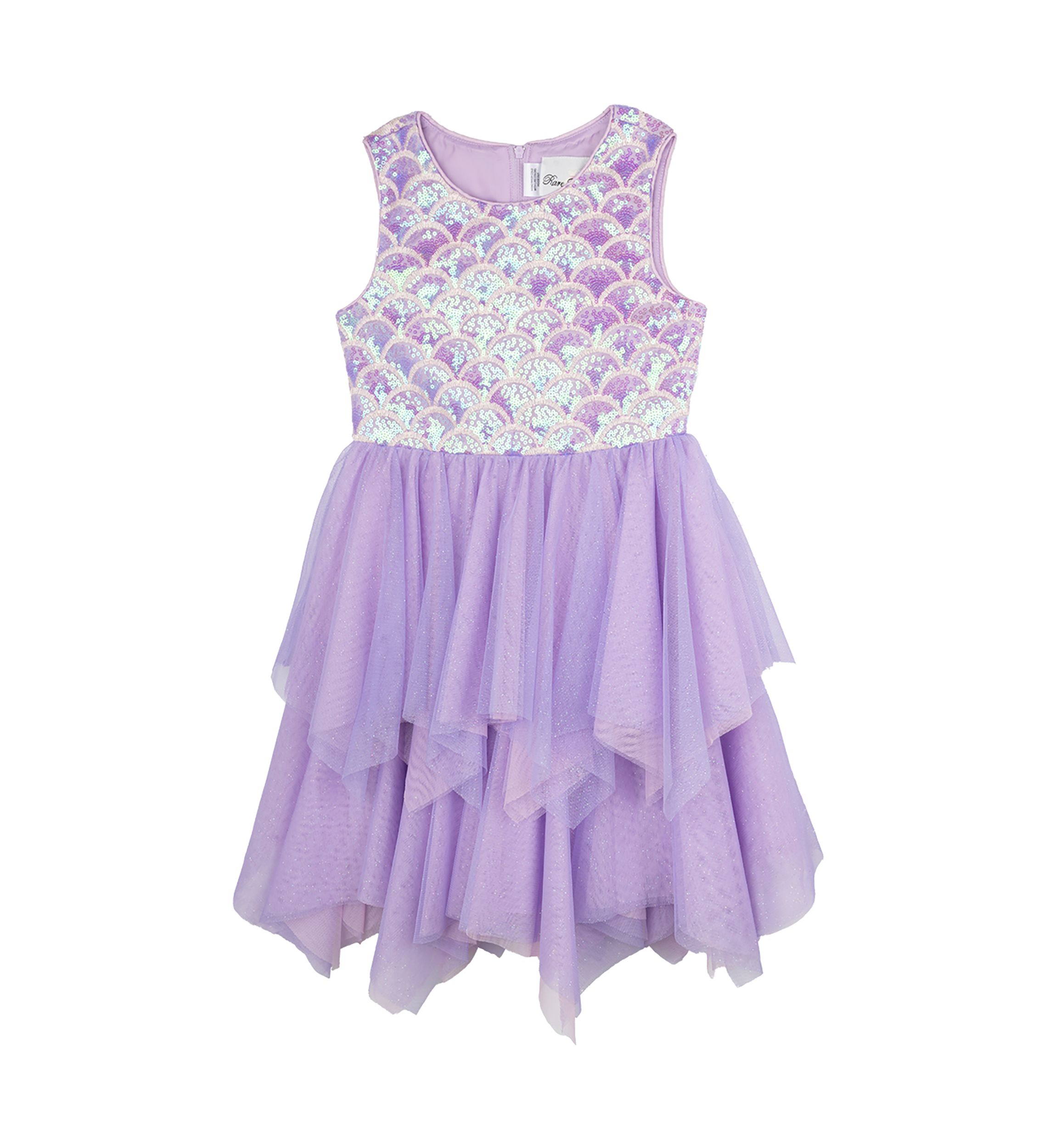 Girls 4-6x Mermaid Bodice to Tiered Skirt Dress