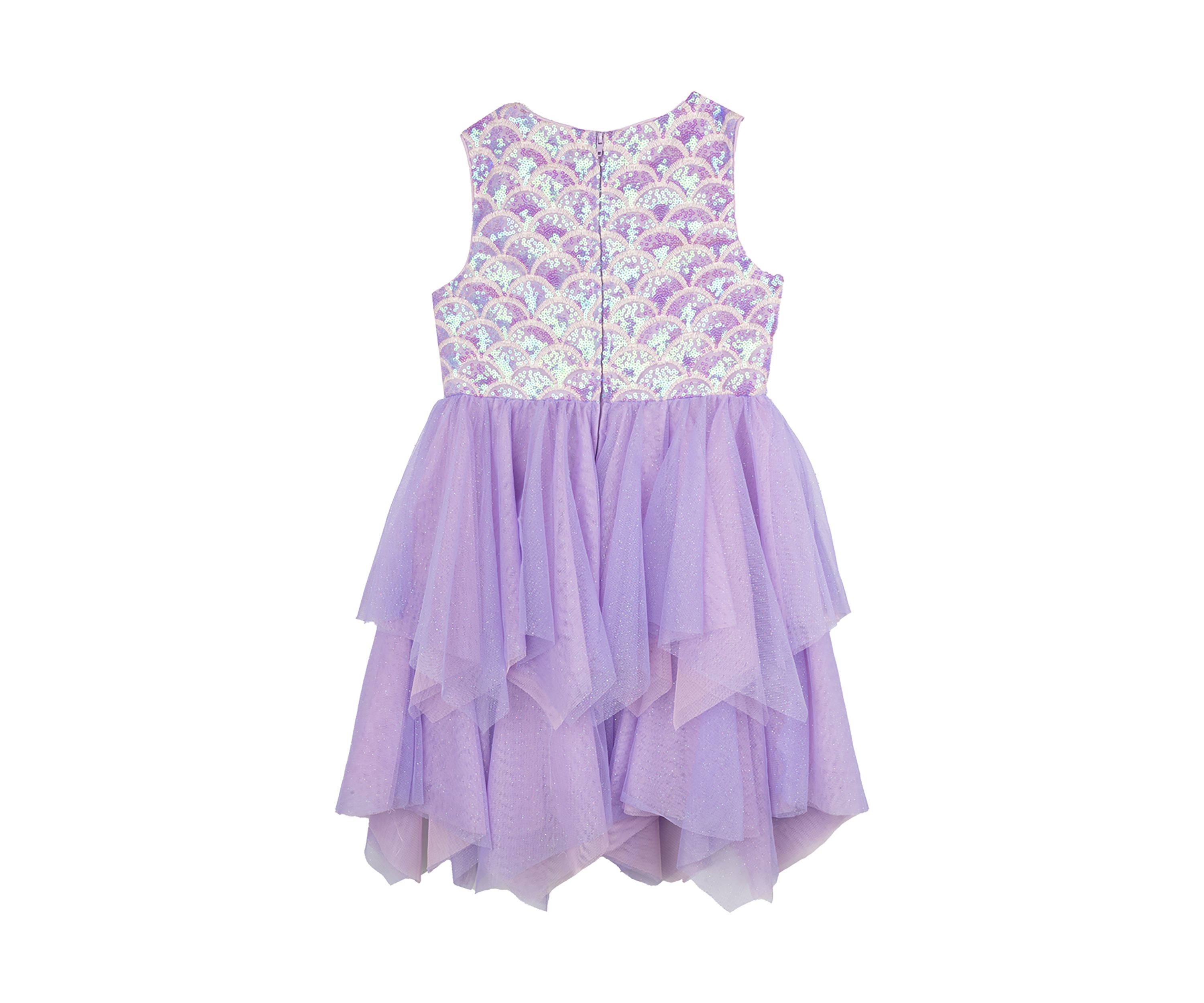 Girls 4-6x Mermaid Bodice to Tiered Skirt Dress
