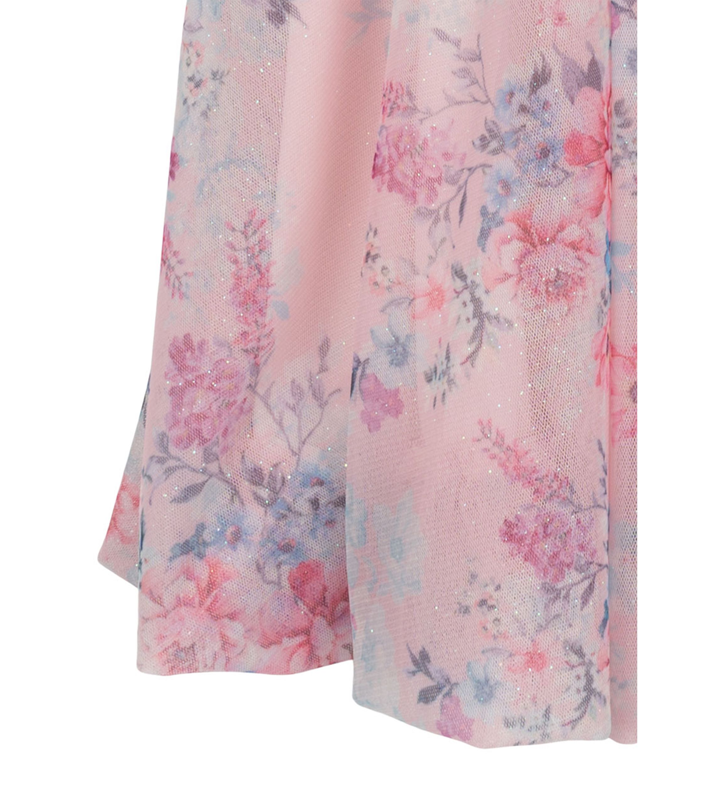 Girls 4-6x Floral Printed Mesh Float Dress