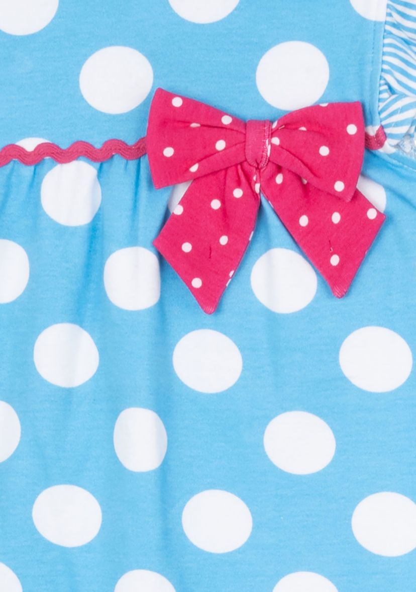 Girls 4-6x Dot Printed Top and Leggings Set