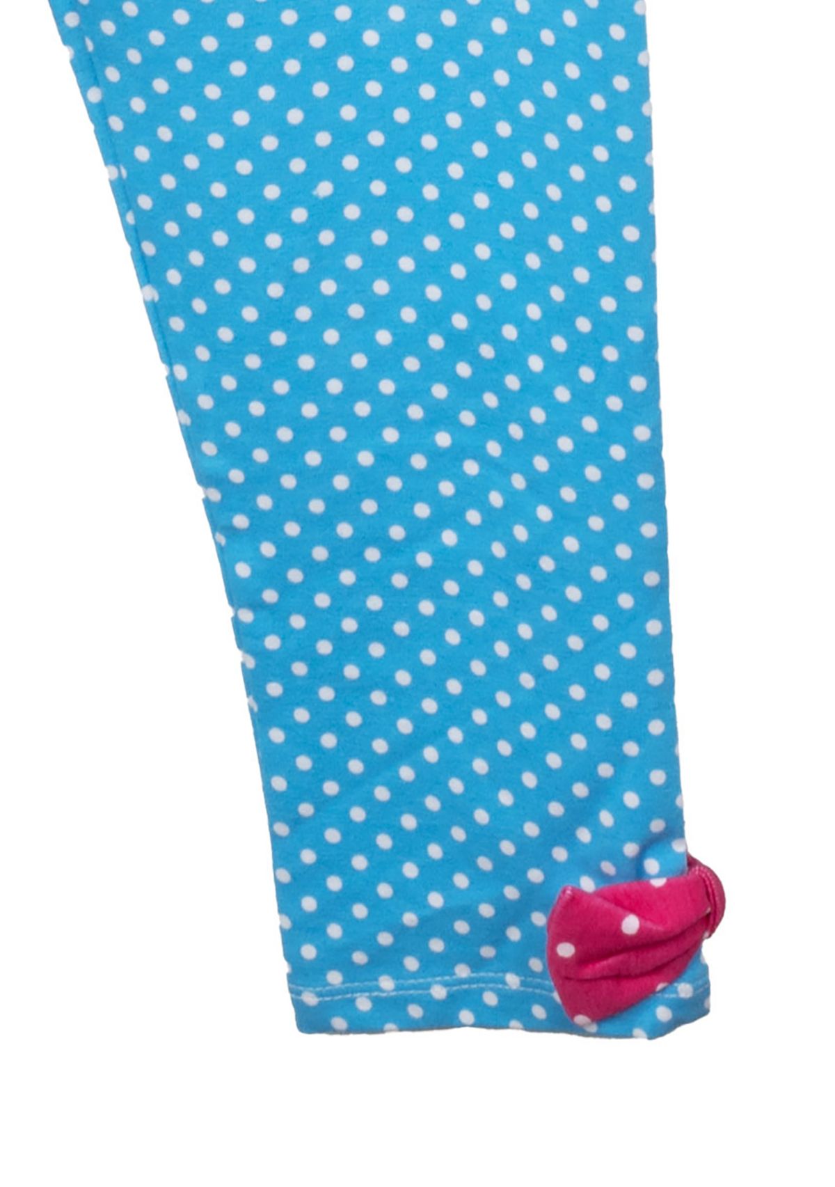 Girls 4-6x Dot Printed Top and Leggings Set