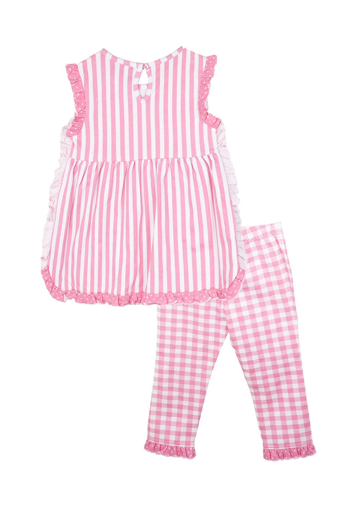 Girls 4-6x Stripe Top and Leggings Set