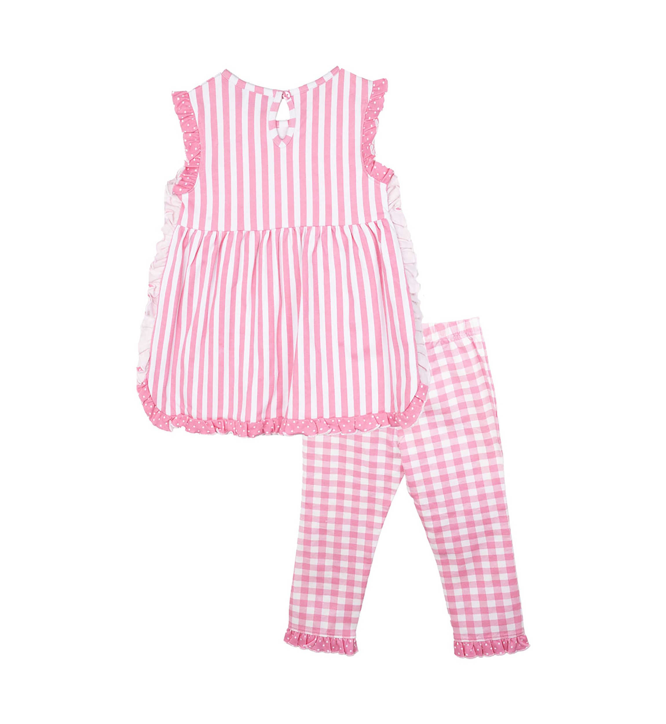 Girls 4-6x Stripe Top and Leggings Set