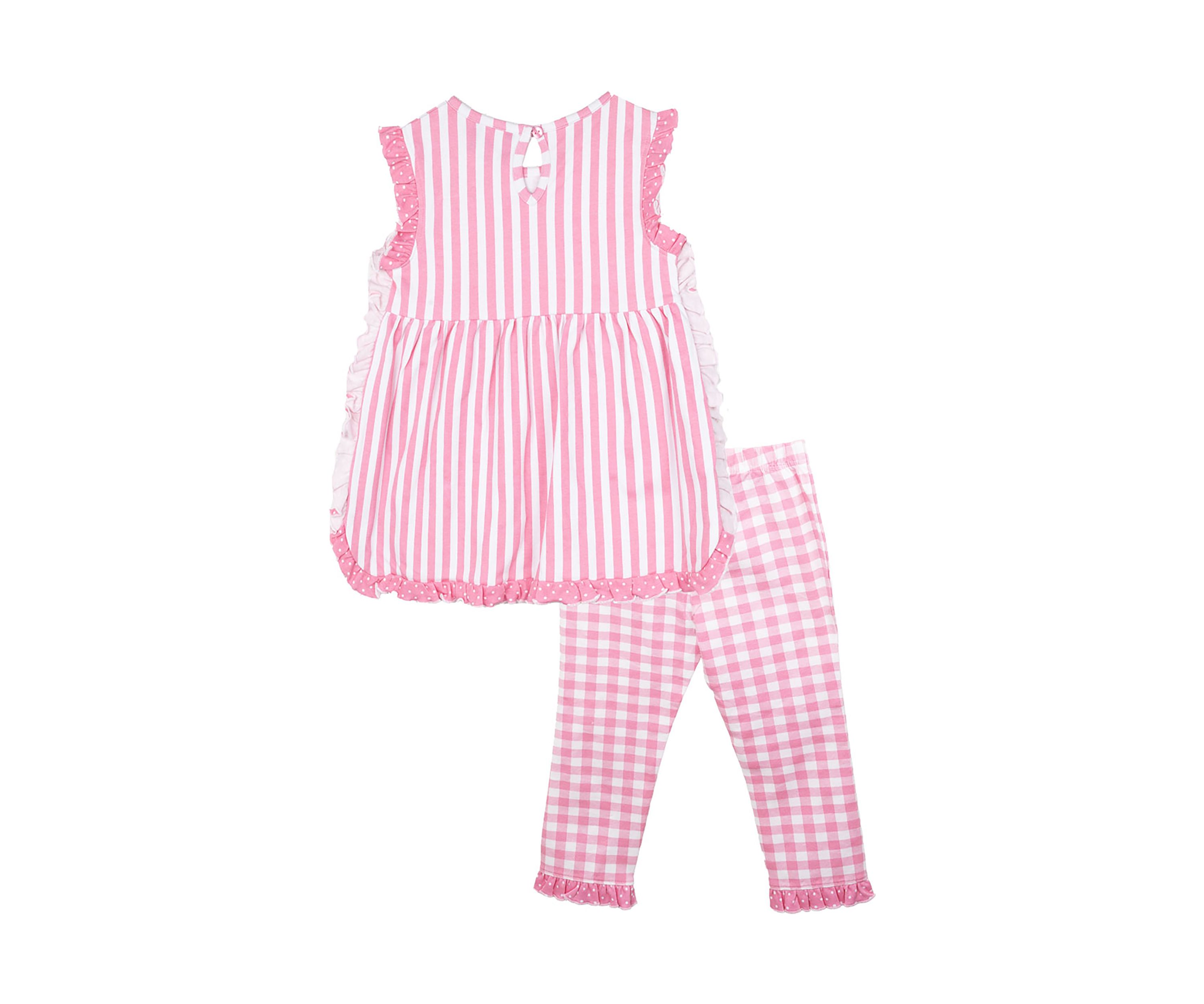Girls 4-6x Stripe Top and Leggings Set