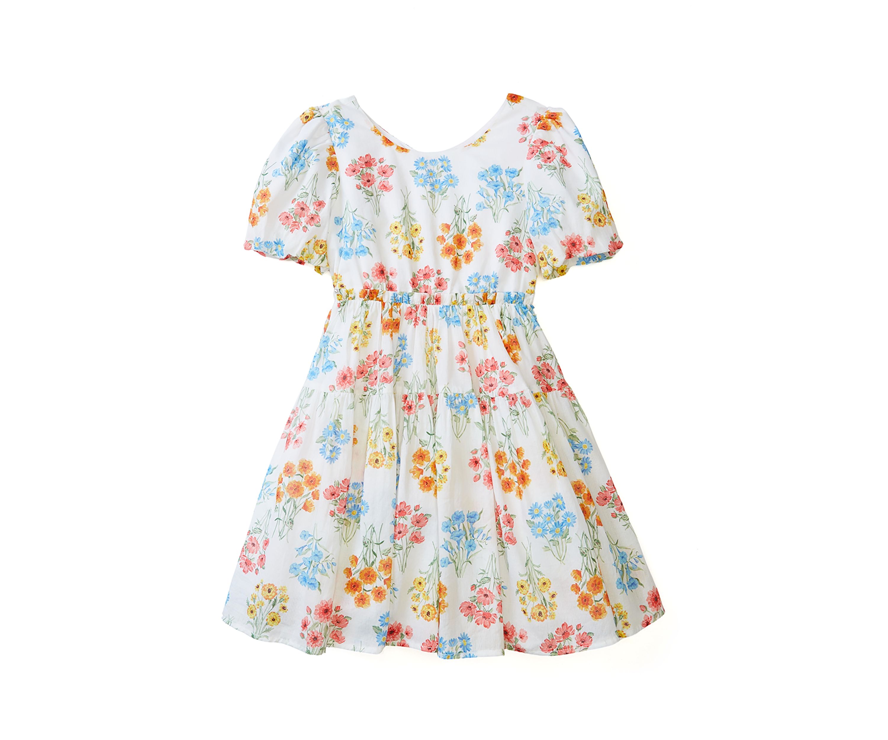 Girls 4-6x Floral Cotton Party Dress 